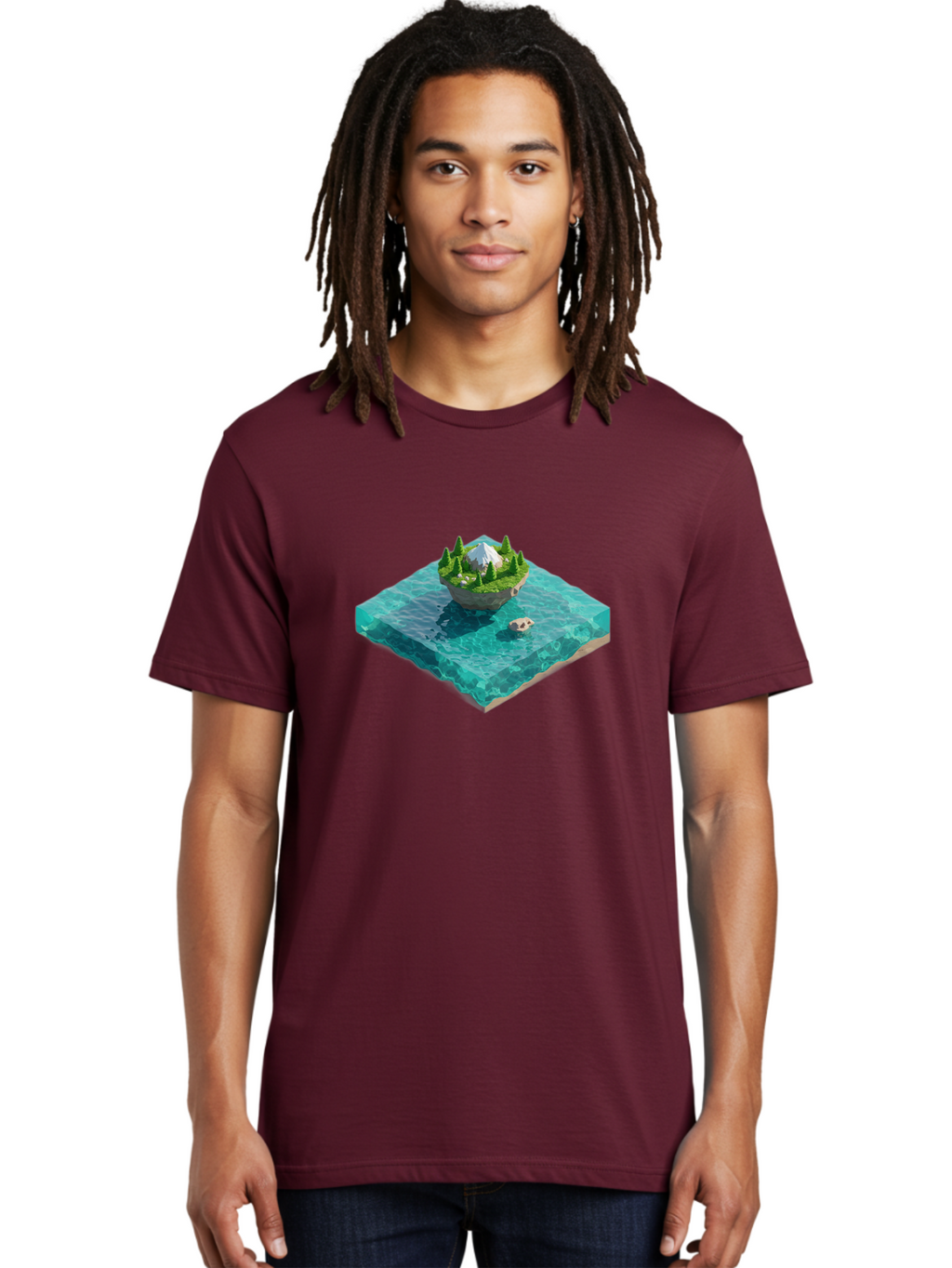 Island Men'S Graphic Tee, 100% Cotton, Comfortable Casual Summer Wear, Machine Washable, Vintage Camera, Old Camera, Antique Camera, Black Camera, Classic Photography, Photography Equipment, Nostalgic Device, Film Camera, Camera Art Bag619