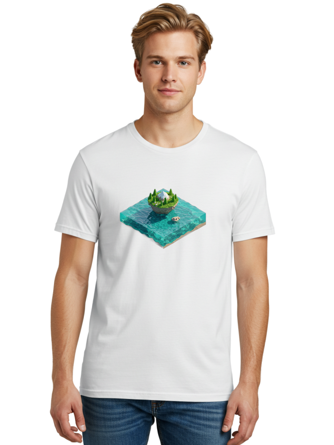 Island Men'S Graphic Tee, 100% Cotton, Comfortable Casual Summer Wear, Machine Washable, Vintage Camera, Old Camera, Antique Camera, Black Camera, Classic Photography, Photography Equipment, Nostalgic Device, Film Camera, Camera Art Bag619
