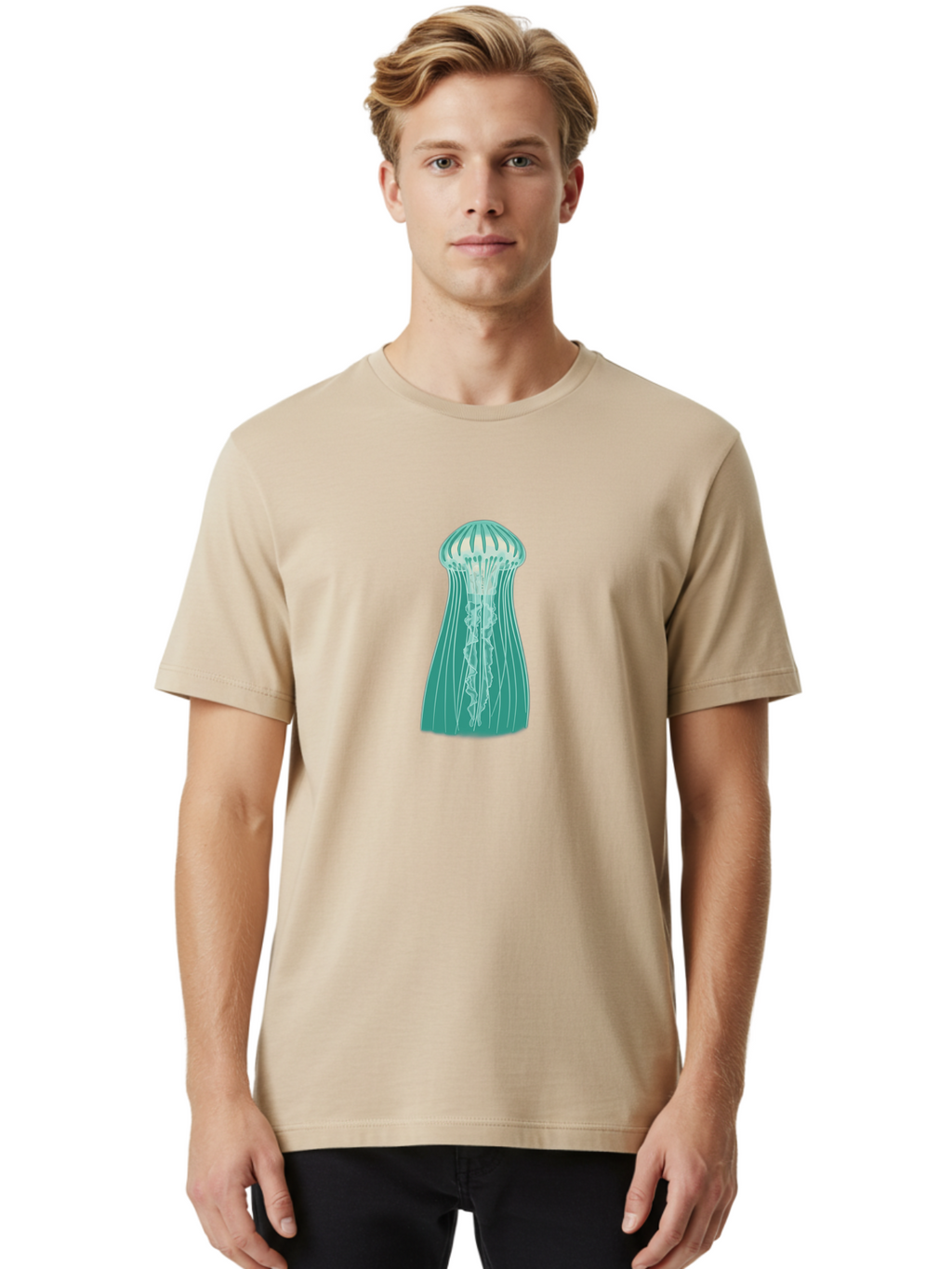 Jellyfish Men'S Graphic Tee, 100% Cotton, Comfortable Casual Summer Wear, Machine Washable, Vintage Camera, Old Camera, Antique Camera, Black Camera, Classic Photography, Photography Equipment, Nostalgic Device, Film Camera, Camera Art Bag621