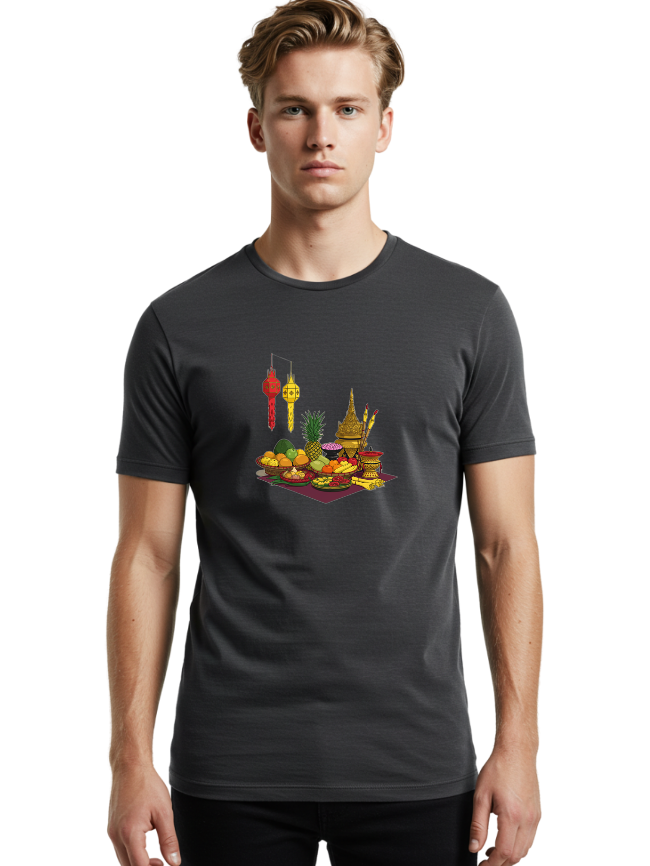 Khan-Khong-Kwan Men'S Graphic Tee, 100% Cotton, Comfortable Casual Summer Wear, Machine Washable, Vintage Camera, Old Camera, Antique Camera, Black Camera, Classic Photography, Photography Equipment, Nostalgic Device, Film Camera, Camera Art Bag639