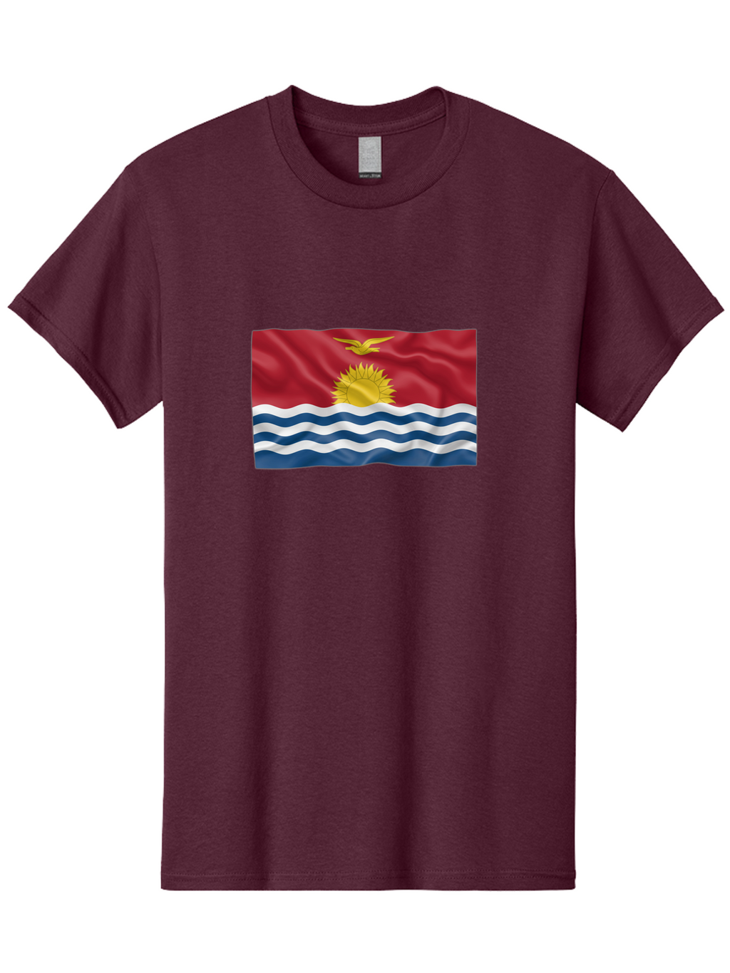 Kiribati-Flag-2 Men'S Graphic Tee, 100% Cotton, Comfortable Casual Summer Wear, Machine Washable, Vintage Camera, Old Camera, Antique Camera, Black Camera, Classic Photography, Photography Equipment, Nostalgic Device, Film Camera, Camera Art Bag644