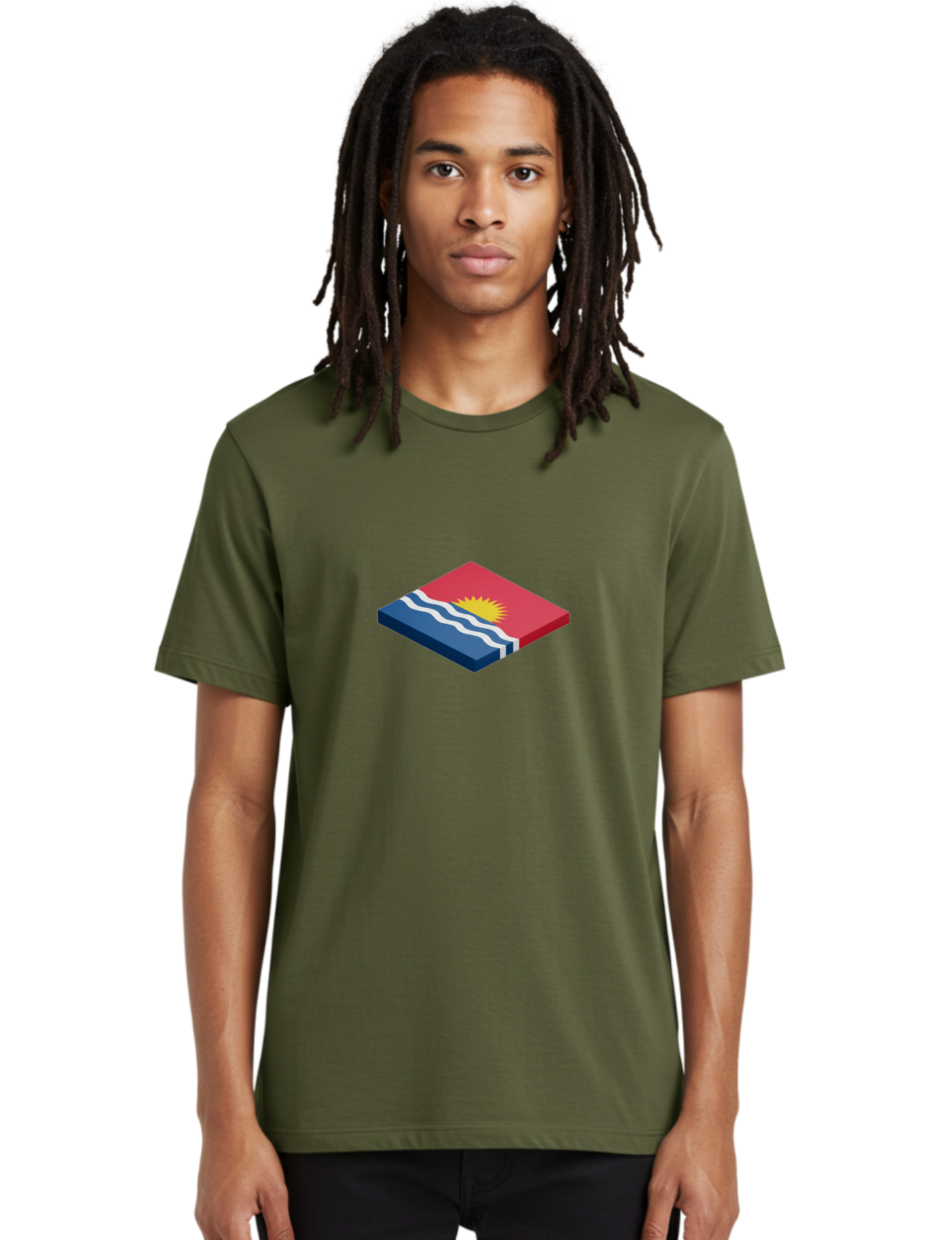 Kiribati-Flag-8 Men'S Graphic Tee, 100% Cotton, Comfortable Casual Summer Wear, Machine Washable, Vintage Camera, Old Camera, Antique Camera, Black Camera, Classic Photography, Photography Equipment, Nostalgic Device, Film Camera, Camera Art Bag650