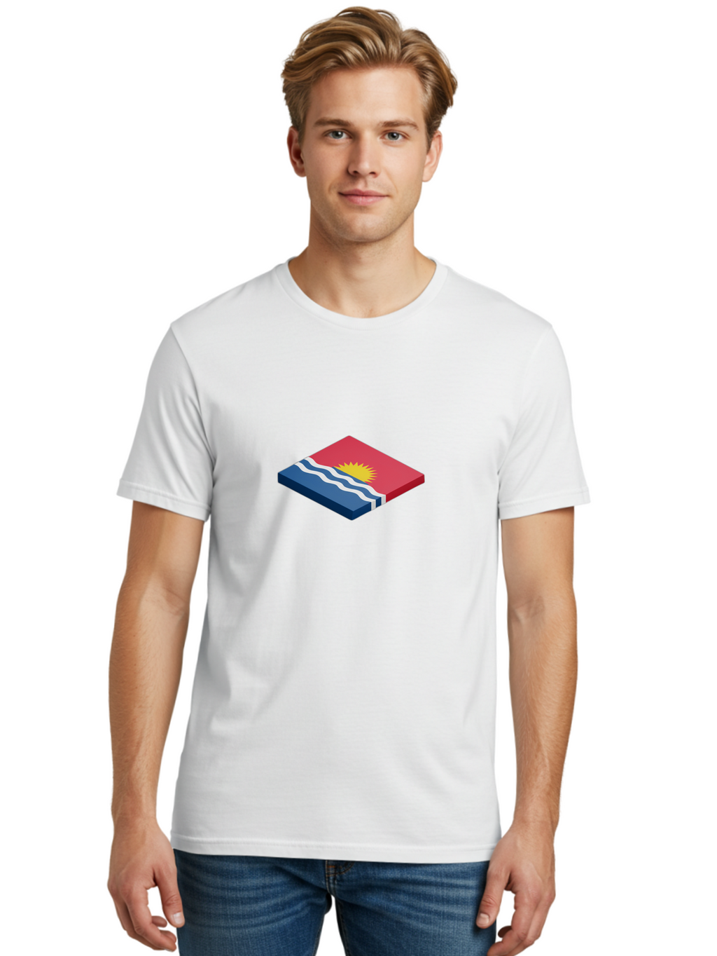 Kiribati-Flag-8 Men'S Graphic Tee, 100% Cotton, Comfortable Casual Summer Wear, Machine Washable, Vintage Camera, Old Camera, Antique Camera, Black Camera, Classic Photography, Photography Equipment, Nostalgic Device, Film Camera, Camera Art Bag650