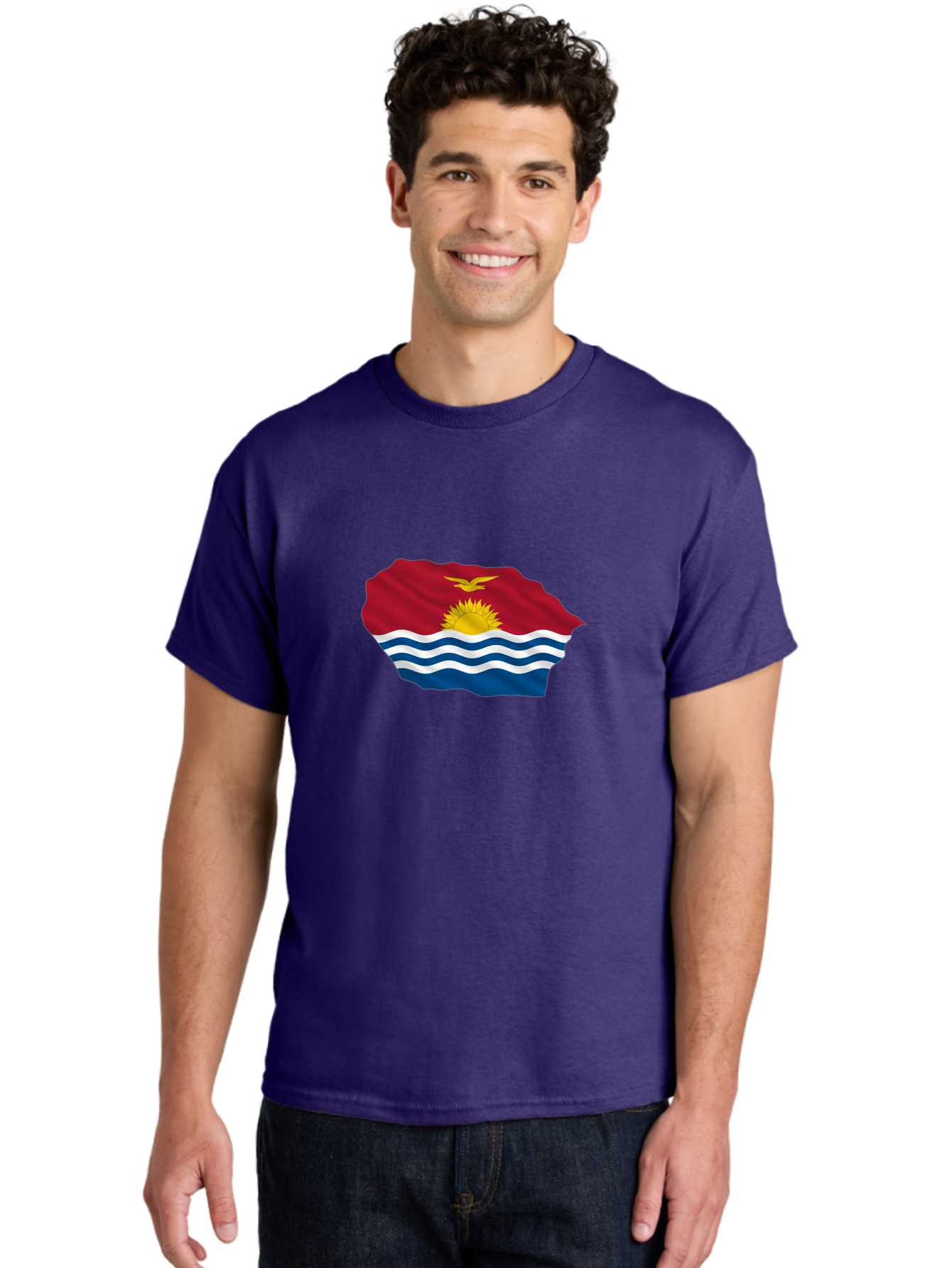 Kiribati-Flag-9 Men'S Graphic Tee, 100% Cotton, Comfortable Casual Summer Wear, Machine Washable, Vintage Camera, Old Camera, Antique Camera, Black Camera, Classic Photography, Photography Equipment, Nostalgic Device, Film Camera, Camera Art Bag651
