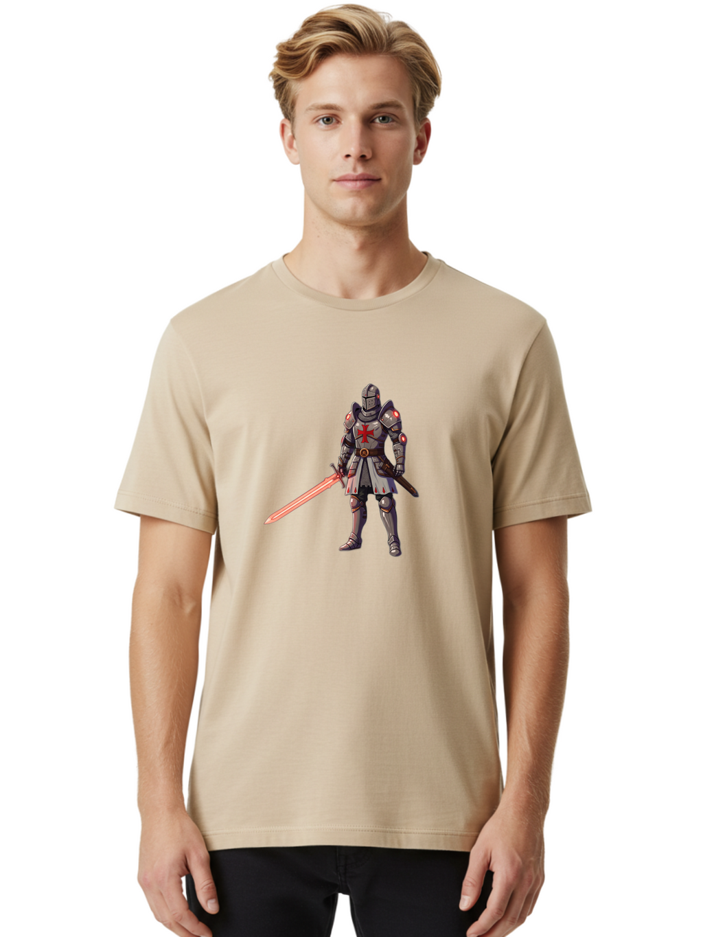 Knight-Templar Men'S Graphic Tee, 100% Cotton, Comfortable Casual Summer Wear, Machine Washable, Vintage Camera, Old Camera, Antique Camera, Black Camera, Classic Photography, Photography Equipment, Nostalgic Device, Film Camera, Camera Art Bag656