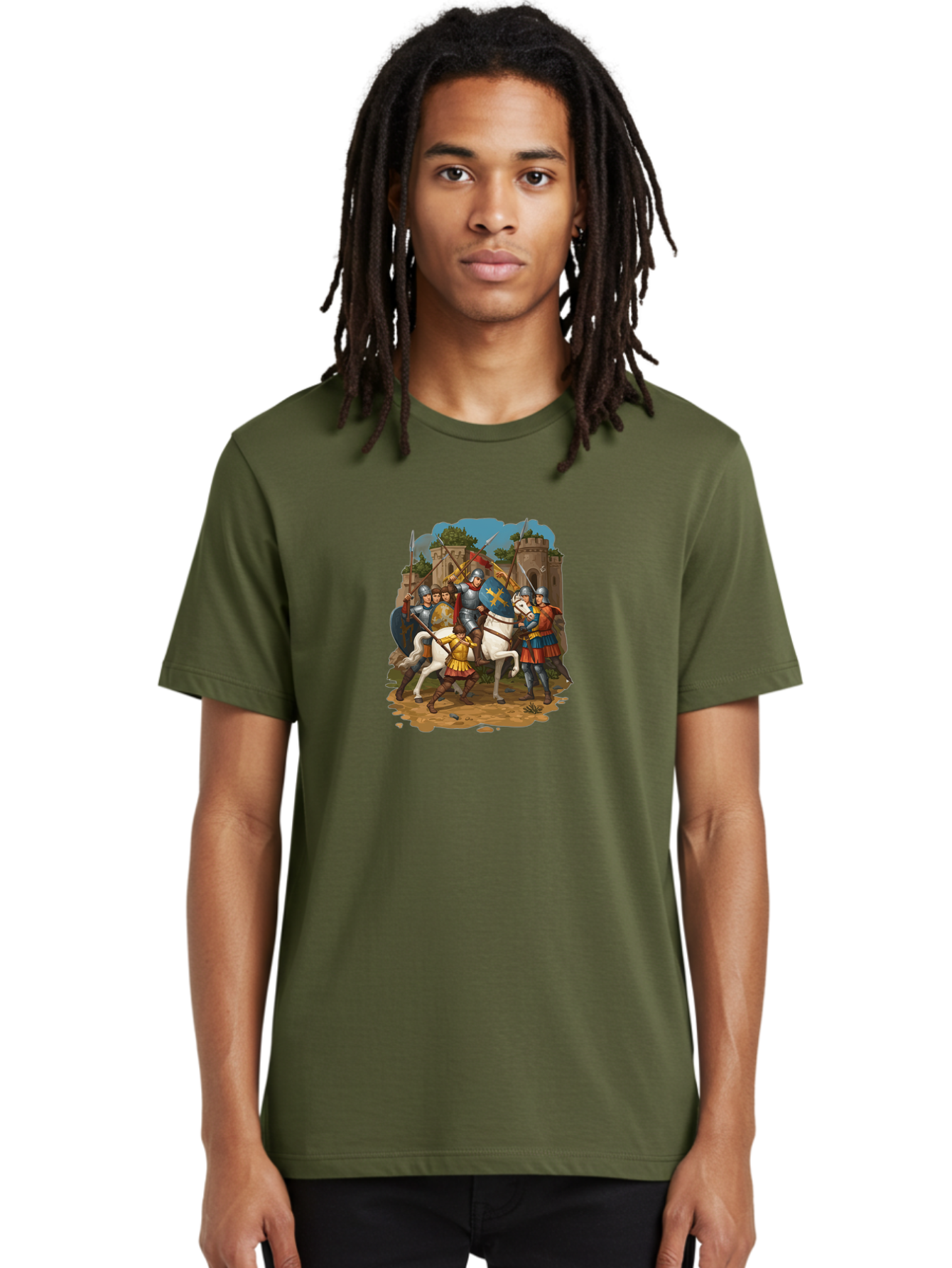 Knights-On-Horseback Men'S Graphic Tee, 100% Cotton, Comfortable Casual Summer Wear, Machine Washable, Vintage Camera, Old Camera, Antique Camera, Black Camera, Classic Photography, Photography Equipment, Nostalgic Device, Film Camera, Bag657