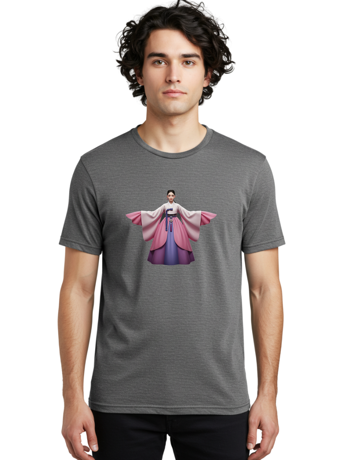 Korean-Hanbok-Woman Men'S Graphic Tee, 100% Cotton, Comfortable Casual Summer Wear, Machine Washable, Vintage Camera, Old Camera, Antique Camera, Black Camera, Classic Photography, Photography Equipment, Nostalgic Device, Film Camera, Bag659
