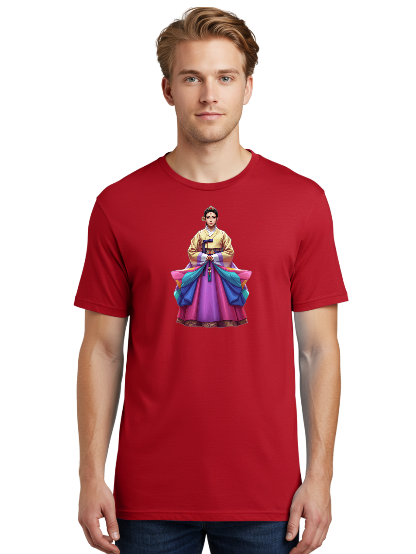 Korean-Woman-In-Hanbok Men'S Graphic Tee, 100% Cotton, Comfortable Casual Summer Wear, Machine Washable, Vintage Camera, Old Camera, Antique Camera, Black Camera, Classic Photography, Photography Equipment, Nostalgic Device, Film Camera, Bag661