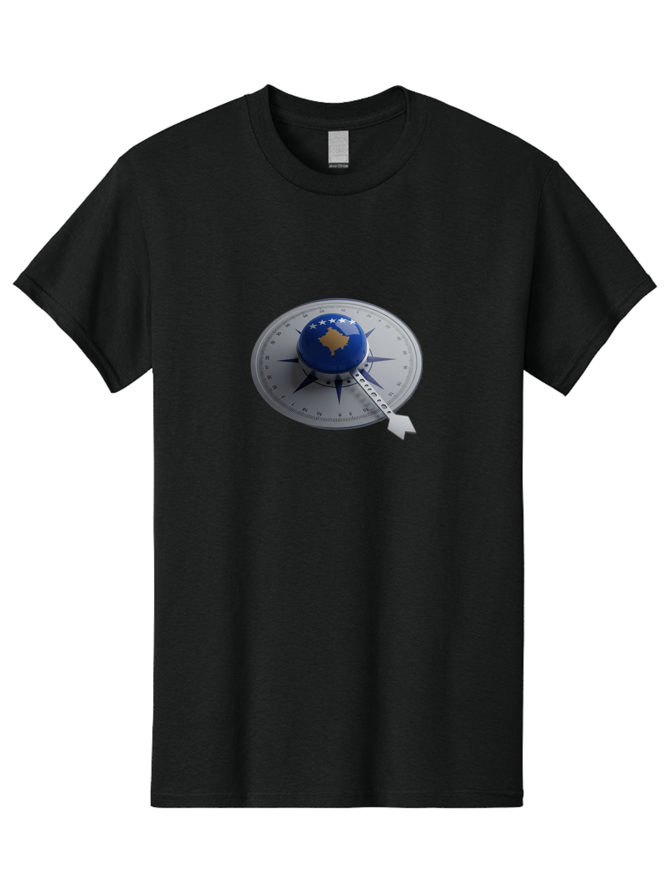 Kosovo-Compass Men'S Graphic Tee, 100% Cotton, Comfortable Casual Summer Wear, Machine Washable, Vintage Camera, Old Camera, Antique Camera, Black Camera, Classic Photography, Photography Equipment, Nostalgic Device, Film Camera, Camera Art Bag662