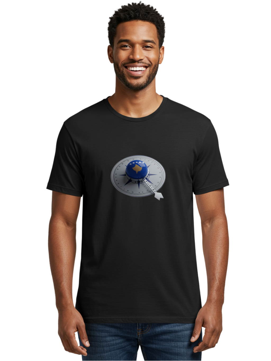 Kosovo-Compass Men'S Graphic Tee, 100% Cotton, Comfortable Casual Summer Wear, Machine Washable, Vintage Camera, Old Camera, Antique Camera, Black Camera, Classic Photography, Photography Equipment, Nostalgic Device, Film Camera, Camera Art Bag662