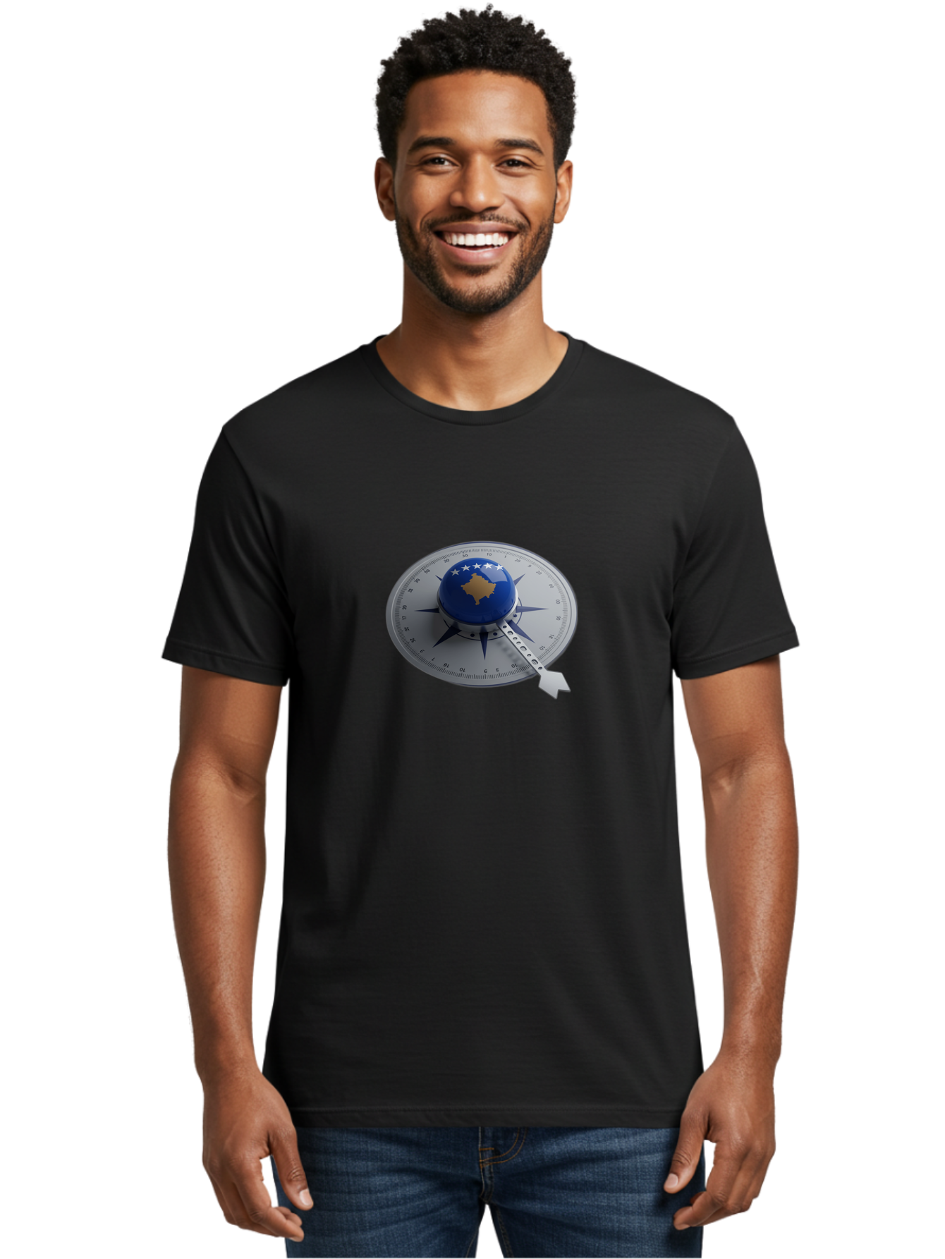 Kosovo-Compass Men'S Graphic Tee, 100% Cotton, Comfortable Casual Summer Wear, Machine Washable, Vintage Camera, Old Camera, Antique Camera, Black Camera, Classic Photography, Photography Equipment, Nostalgic Device, Film Camera, Camera Art Bag662