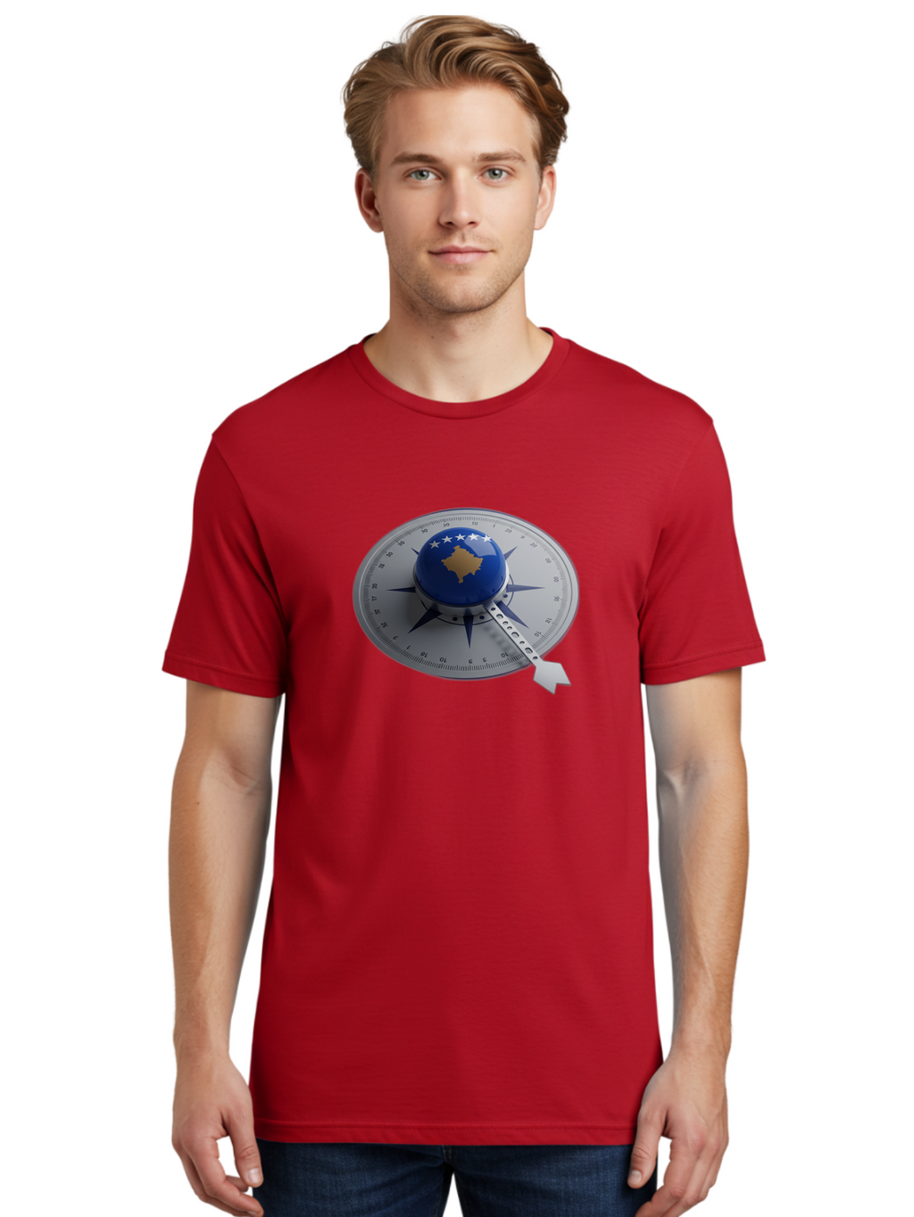 Kosovo-Compass Men'S Graphic Tee, 100% Cotton, Comfortable Casual Summer Wear, Machine Washable, Vintage Camera, Old Camera, Antique Camera, Black Camera, Classic Photography, Photography Equipment, Nostalgic Device, Film Camera, Camera Art Bag662