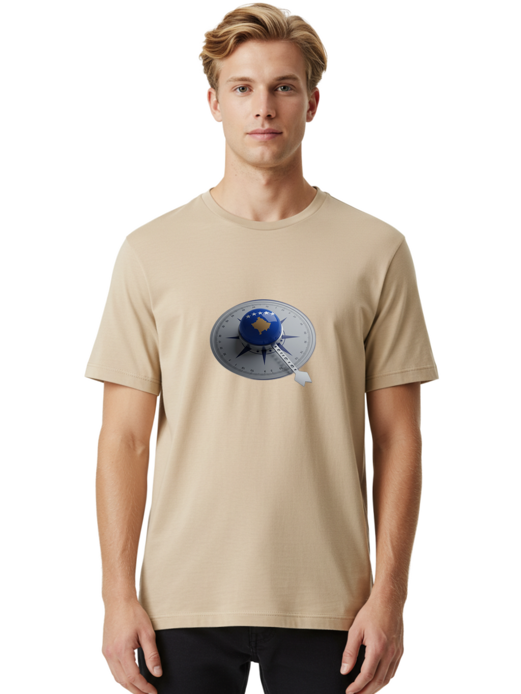 Kosovo-Compass Men'S Graphic Tee, 100% Cotton, Comfortable Casual Summer Wear, Machine Washable, Vintage Camera, Old Camera, Antique Camera, Black Camera, Classic Photography, Photography Equipment, Nostalgic Device, Film Camera, Camera Art Bag662