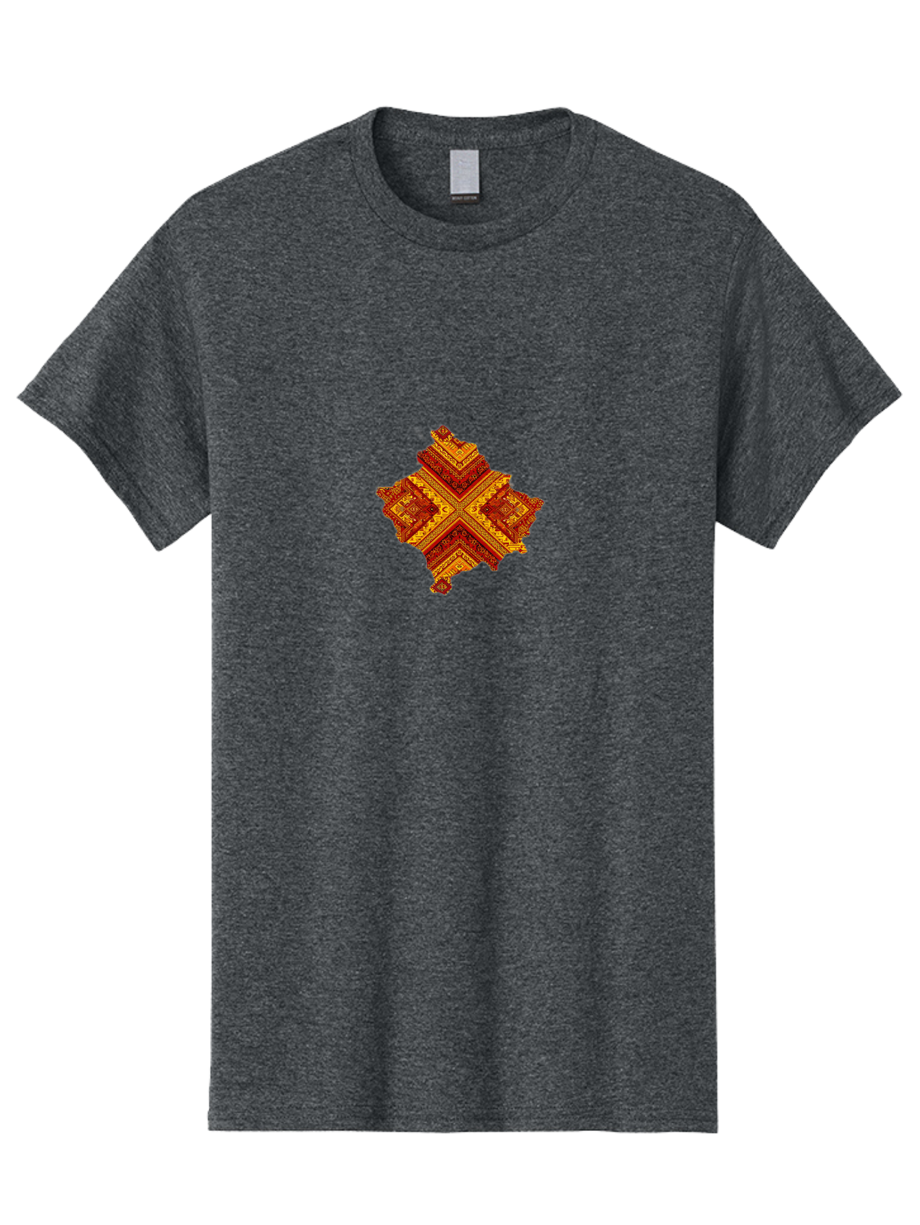 Kyrgyz-Shyrdak-Pattern Men'S Graphic Tee, 100% Cotton, Comfortable Casual Summer Wear, Machine Washable, Vintage Camera, Old Camera, Antique Camera, Black Camera, Classic Photography, Photography Equipment, Nostalgic Device, Film Camera, Bag674