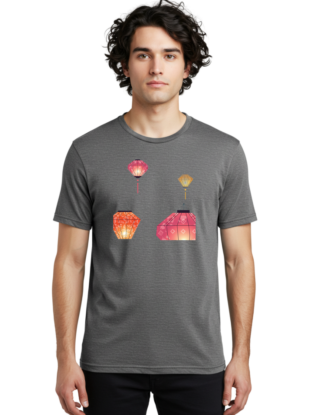 Lanterns Men'S Graphic Tee, 100% Cotton, Comfortable Casual Summer Wear, Machine Washable, Vintage Camera, Old Camera, Antique Camera, Black Camera, Classic Photography, Photography Equipment, Nostalgic Device, Film Camera, Camera Art Bag678