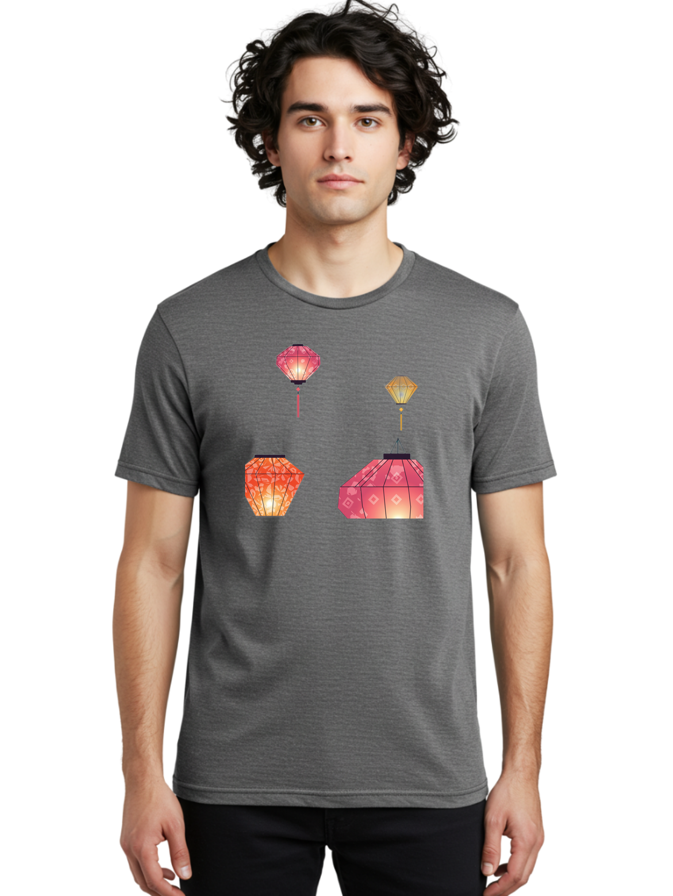 Lanterns Men'S Graphic Tee, 100% Cotton, Comfortable Casual Summer Wear, Machine Washable, Vintage Camera, Old Camera, Antique Camera, Black Camera, Classic Photography, Photography Equipment, Nostalgic Device, Film Camera, Camera Art Bag678
