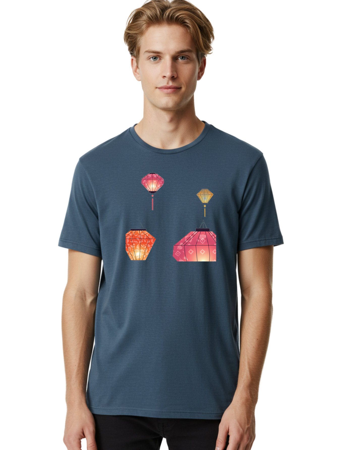 Lanterns Men'S Graphic Tee, 100% Cotton, Comfortable Casual Summer Wear, Machine Washable, Vintage Camera, Old Camera, Antique Camera, Black Camera, Classic Photography, Photography Equipment, Nostalgic Device, Film Camera, Camera Art Bag678