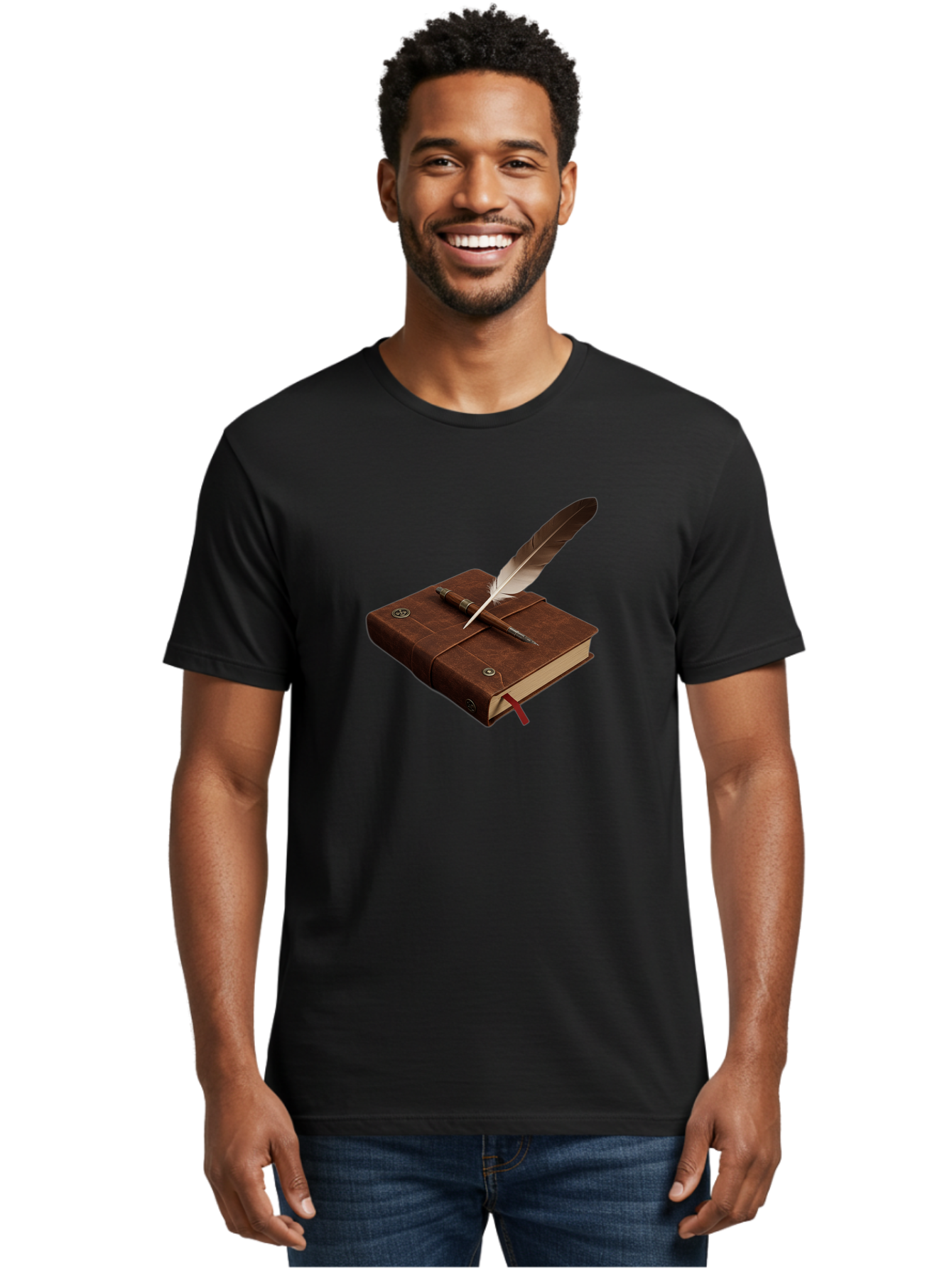 Leather-Journal Men'S Graphic Tee, 100% Cotton, Comfortable Casual Summer Wear, Machine Washable, Vintage Camera, Old Camera, Antique Camera, Black Camera, Classic Photography, Photography Equipment, Nostalgic Device, Film Camera, Camera Art Bag687