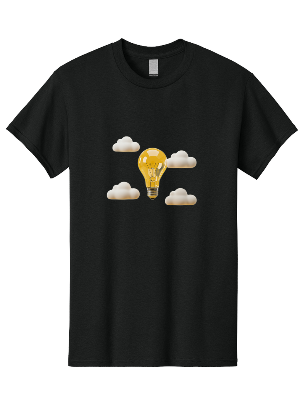 Light-Bulb Men'S Graphic Tee, 100% Cotton, Comfortable Casual Summer Wear, Machine Washable, Vintage Camera, Old Camera, Antique Camera, Black Camera, Classic Photography, Photography Equipment, Nostalgic Device, Film Camera, Camera Art Bag696
