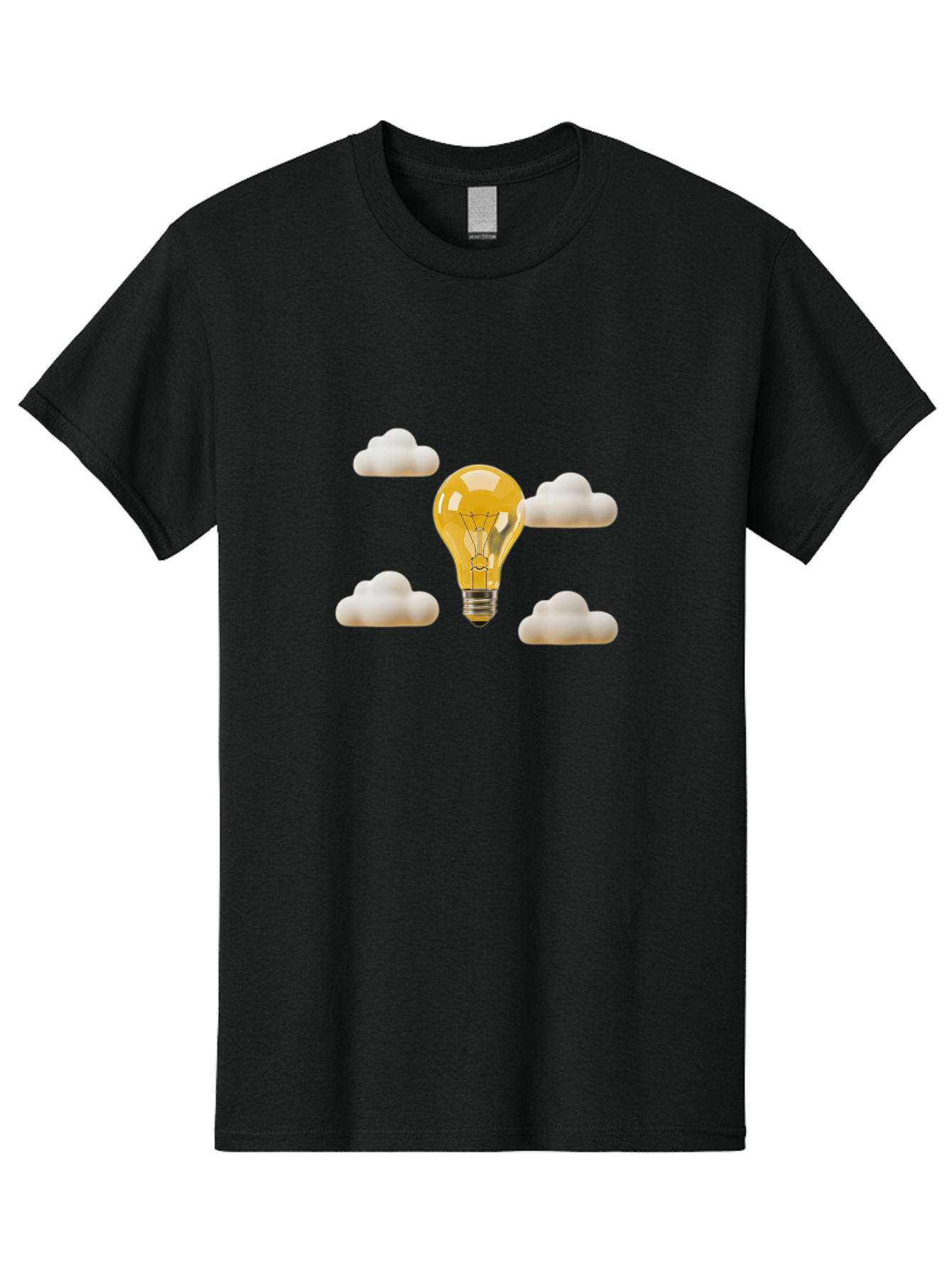 Light-Bulb Men'S Graphic Tee, 100% Cotton, Comfortable Casual Summer Wear, Machine Washable, Vintage Camera, Old Camera, Antique Camera, Black Camera, Classic Photography, Photography Equipment, Nostalgic Device, Film Camera, Camera Art Bag696