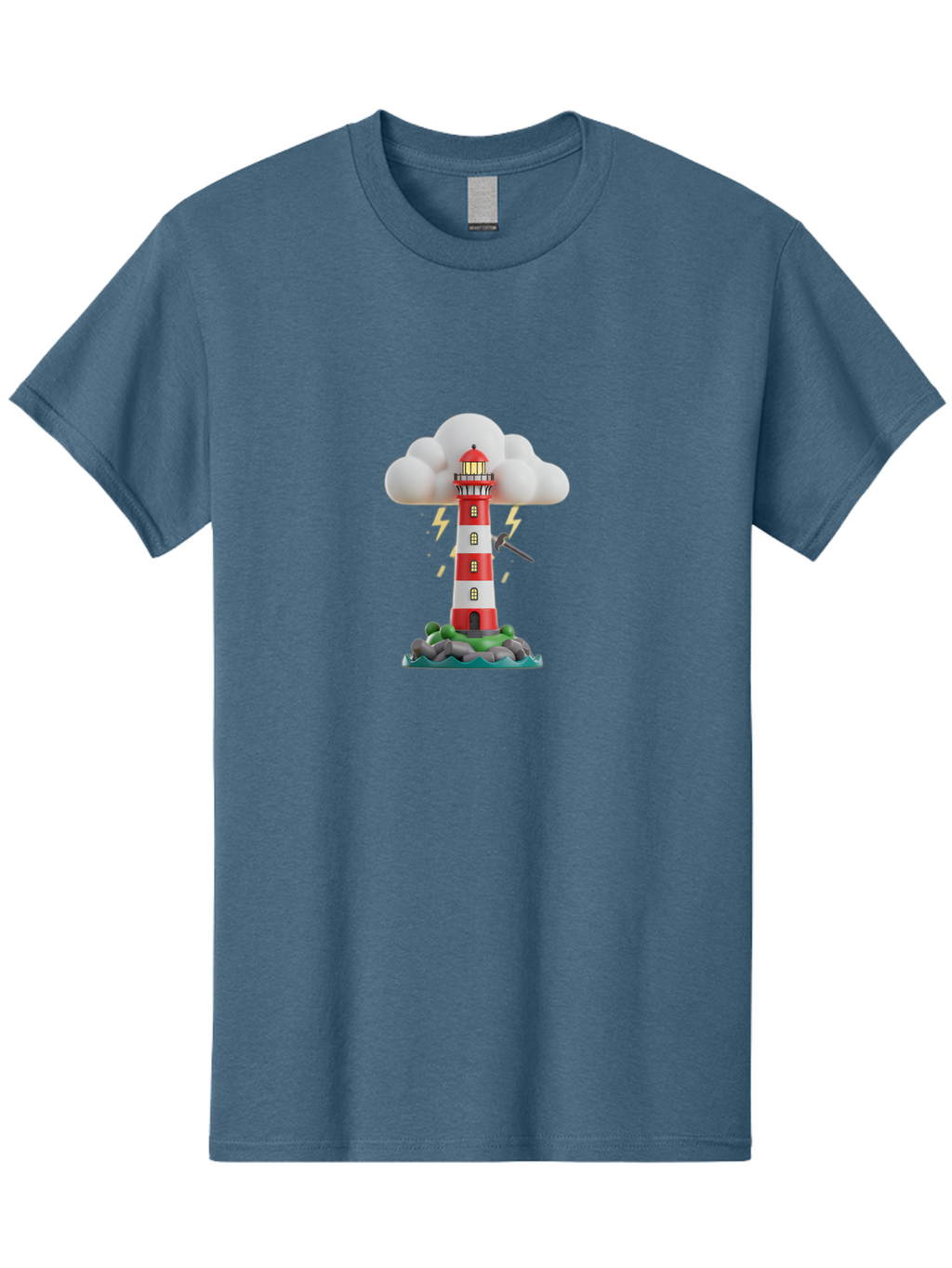 Lighthouse-10 Men'S Graphic Tee, 100% Cotton, Comfortable Casual Summer Wear, Machine Washable, Vintage Camera, Old Camera, Antique Camera, Black Camera, Classic Photography, Photography Equipment, Nostalgic Device, Film Camera, Camera Art Bag699