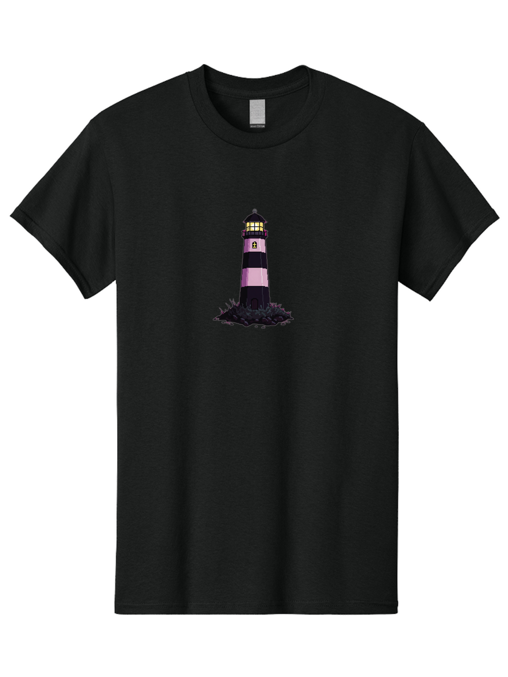 Lighthouse-13 Men'S Graphic Tee, 100% Cotton, Comfortable Casual Summer Wear, Machine Washable, Vintage Camera, Old Camera, Antique Camera, Black Camera, Classic Photography, Photography Equipment, Nostalgic Device, Film Camera, Camera Art Bag702