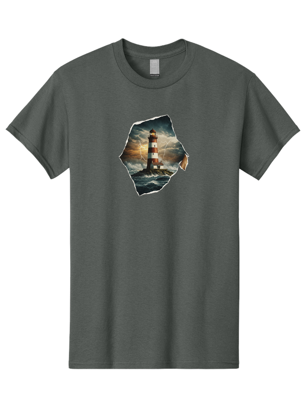 Lighthouse-14 Men'S Graphic Tee, 100% Cotton, Comfortable Casual Summer Wear, Machine Washable, Vintage Camera, Old Camera, Antique Camera, Black Camera, Classic Photography, Photography Equipment, Nostalgic Device, Film Camera, Camera Art Bag703