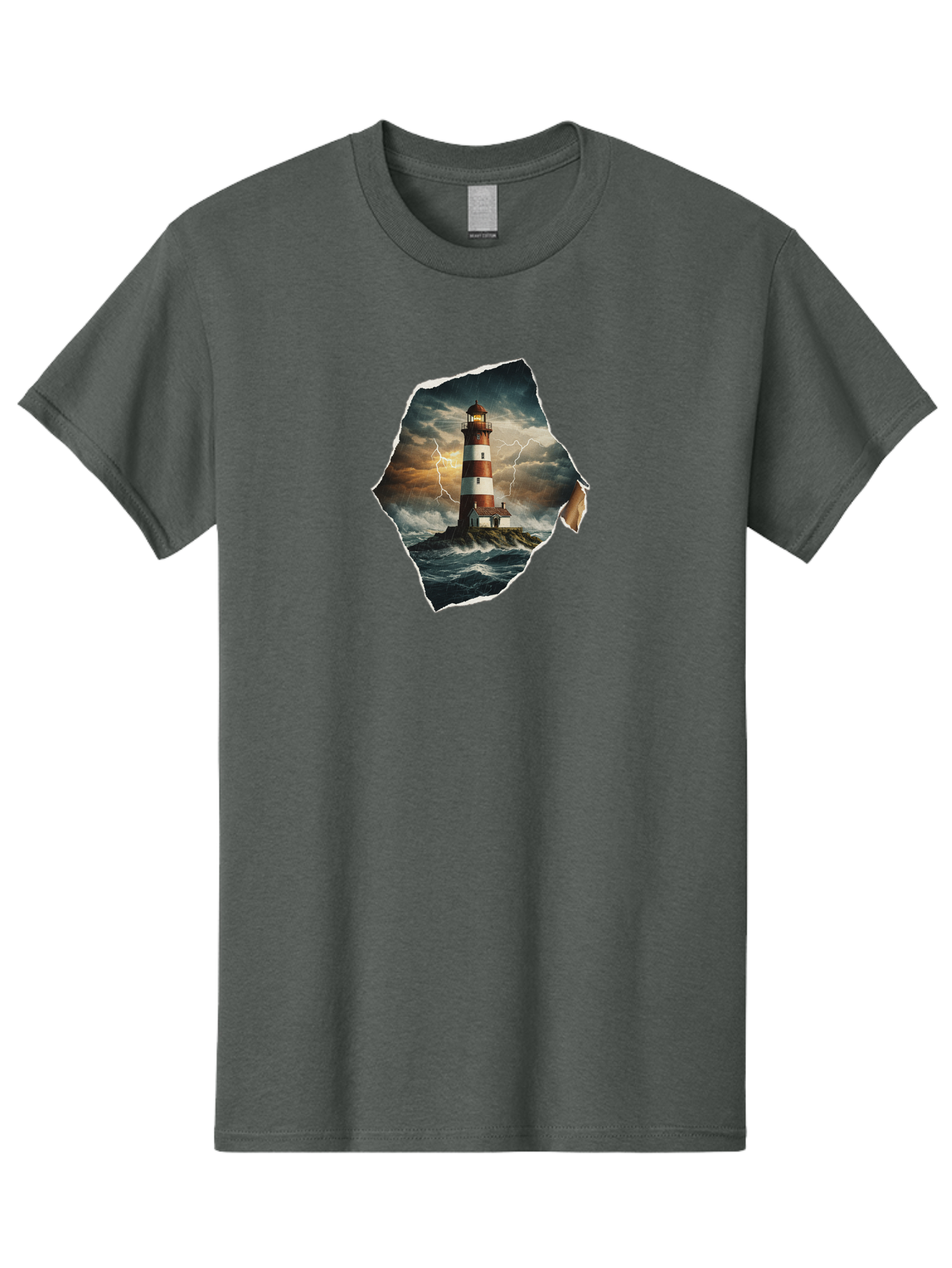 Lighthouse-14 Men'S Graphic Tee, 100% Cotton, Comfortable Casual Summer Wear, Machine Washable, Vintage Camera, Old Camera, Antique Camera, Black Camera, Classic Photography, Photography Equipment, Nostalgic Device, Film Camera, Camera Art Bag703