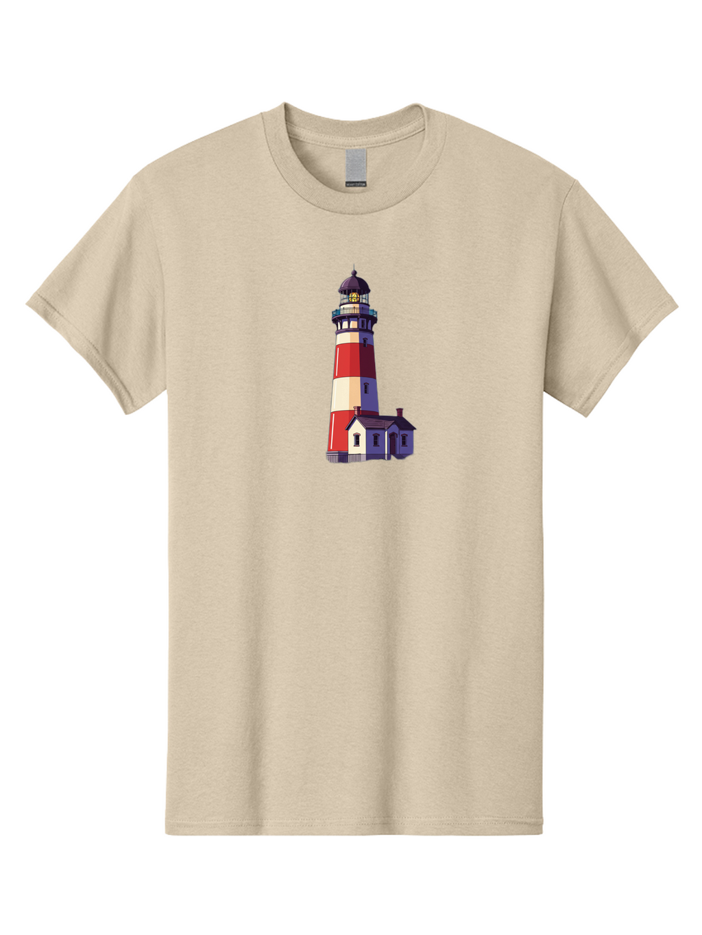 Lighthouse-15 Men'S Graphic Tee, 100% Cotton, Comfortable Casual Summer Wear, Machine Washable, Vintage Camera, Old Camera, Antique Camera, Black Camera, Classic Photography, Photography Equipment, Nostalgic Device, Film Camera, Camera Art Bag704