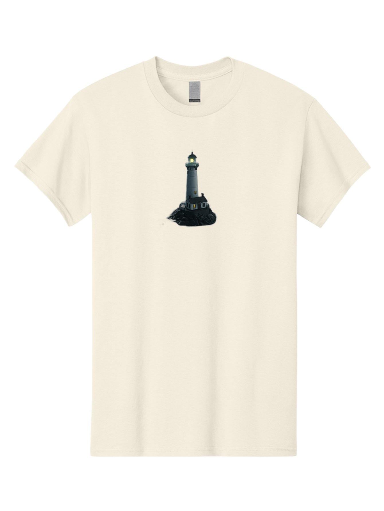 Lighthouse-2 Men'S Graphic Tee, 100% Cotton, Comfortable Casual Summer Wear, Machine Washable, Vintage Camera, Old Camera, Antique Camera, Black Camera, Classic Photography, Photography Equipment, Nostalgic Device, Film Camera, Camera Art Bag706