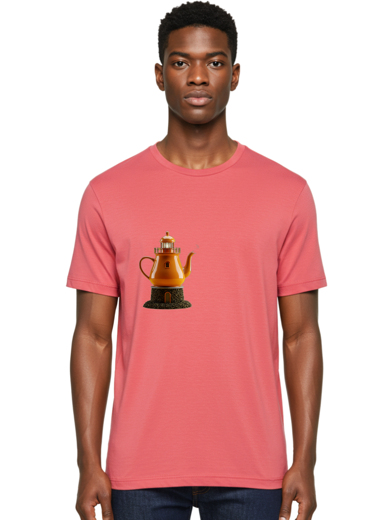 Lighthouse-Teapot Men'S Graphic Tee, 100% Cotton, Comfortable Casual Summer Wear, Machine Washable, Vintage Camera, Old Camera, Antique Camera, Black Camera, Classic Photography, Photography Equipment, Nostalgic Device, Film Camera, Camera Art Bag726
