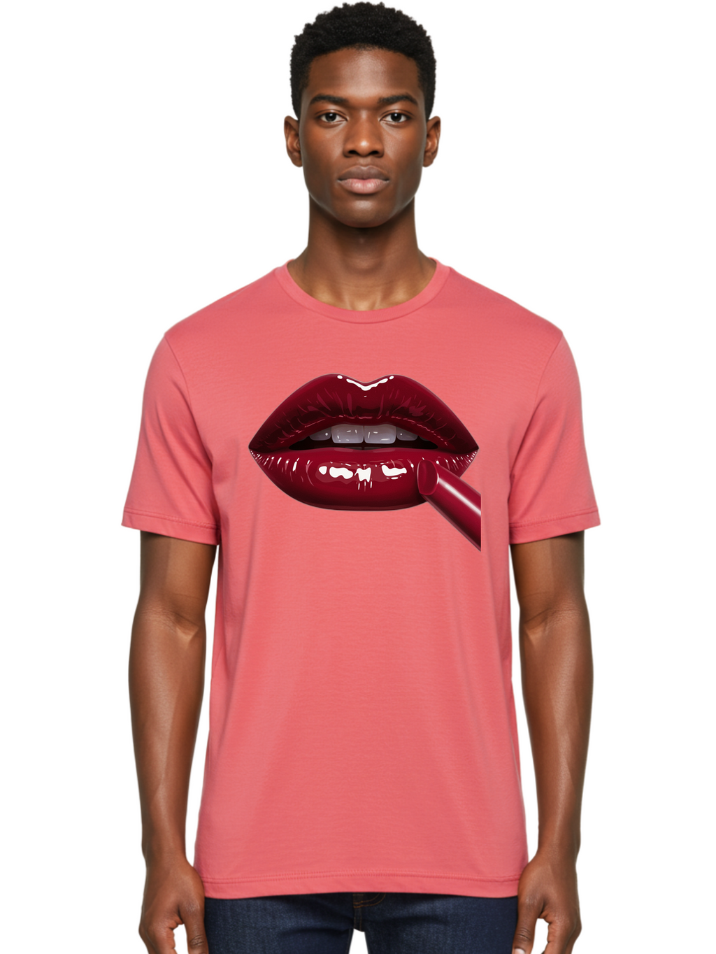 Lipstick Men'S Graphic Tee, 100% Cotton, Comfortable Casual Summer Wear, Machine Washable, Vintage Camera, Old Camera, Antique Camera, Black Camera, Classic Photography, Photography Equipment, Nostalgic Device, Film Camera, Camera Art Bag728