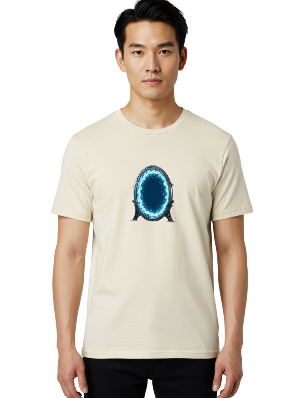 Magic-Mirror Men'S Graphic Tee, 100% Cotton, Comfortable Casual Summer Wear, Machine Washable, Vintage Camera, Old Camera, Antique Camera, Black Camera, Classic Photography, Photography Equipment, Nostalgic Device, Film Camera, Camera Art Bag740