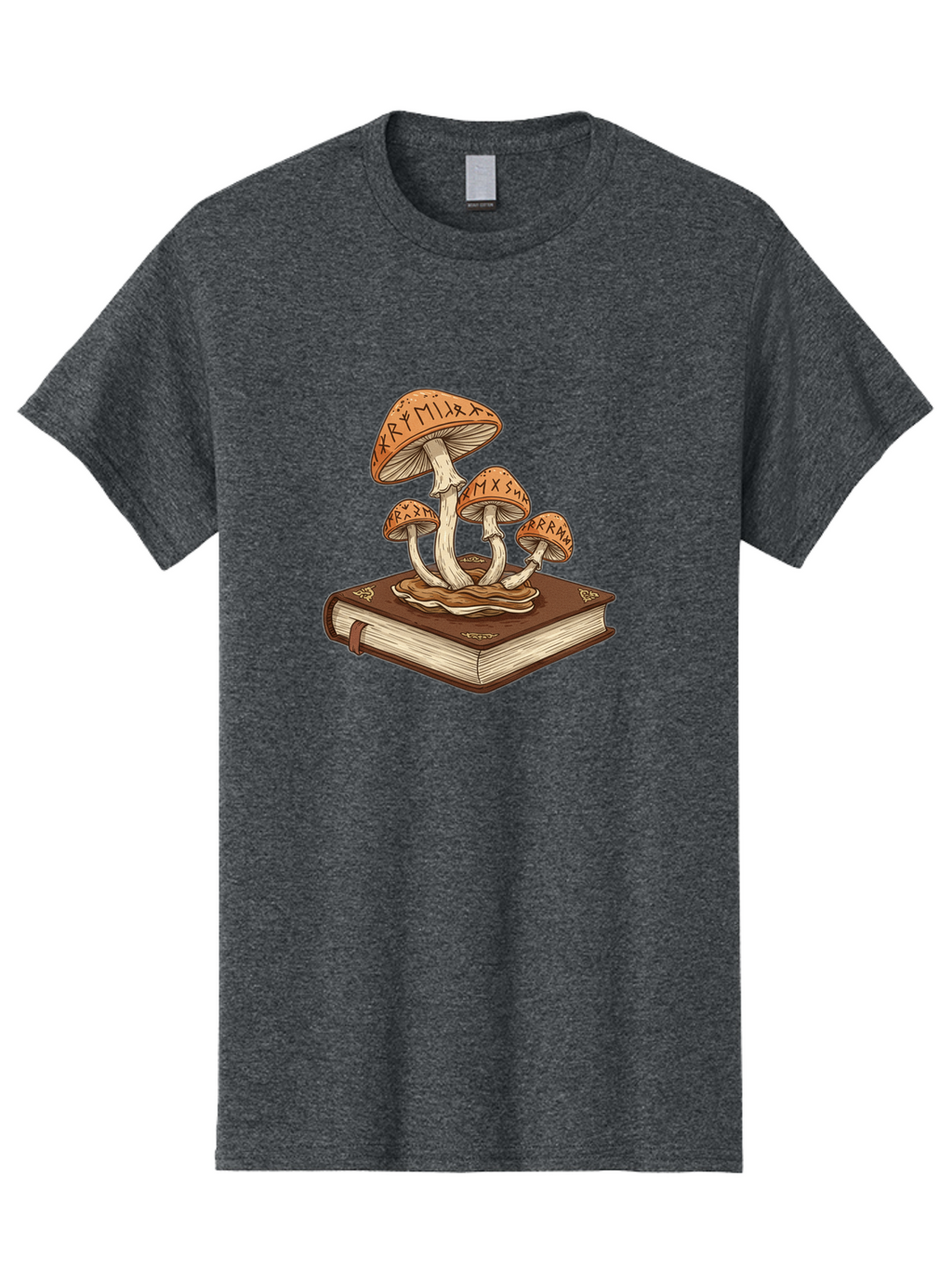 Magic-Mushrooms-On-Book Men'S Graphic Tee, 100% Cotton, Comfortable Casual Summer Wear, Machine Washable, Vintage Camera, Old Camera, Antique Camera, Black Camera, Classic Photography, Photography Equipment, Nostalgic Device, Film Camera, Bag741