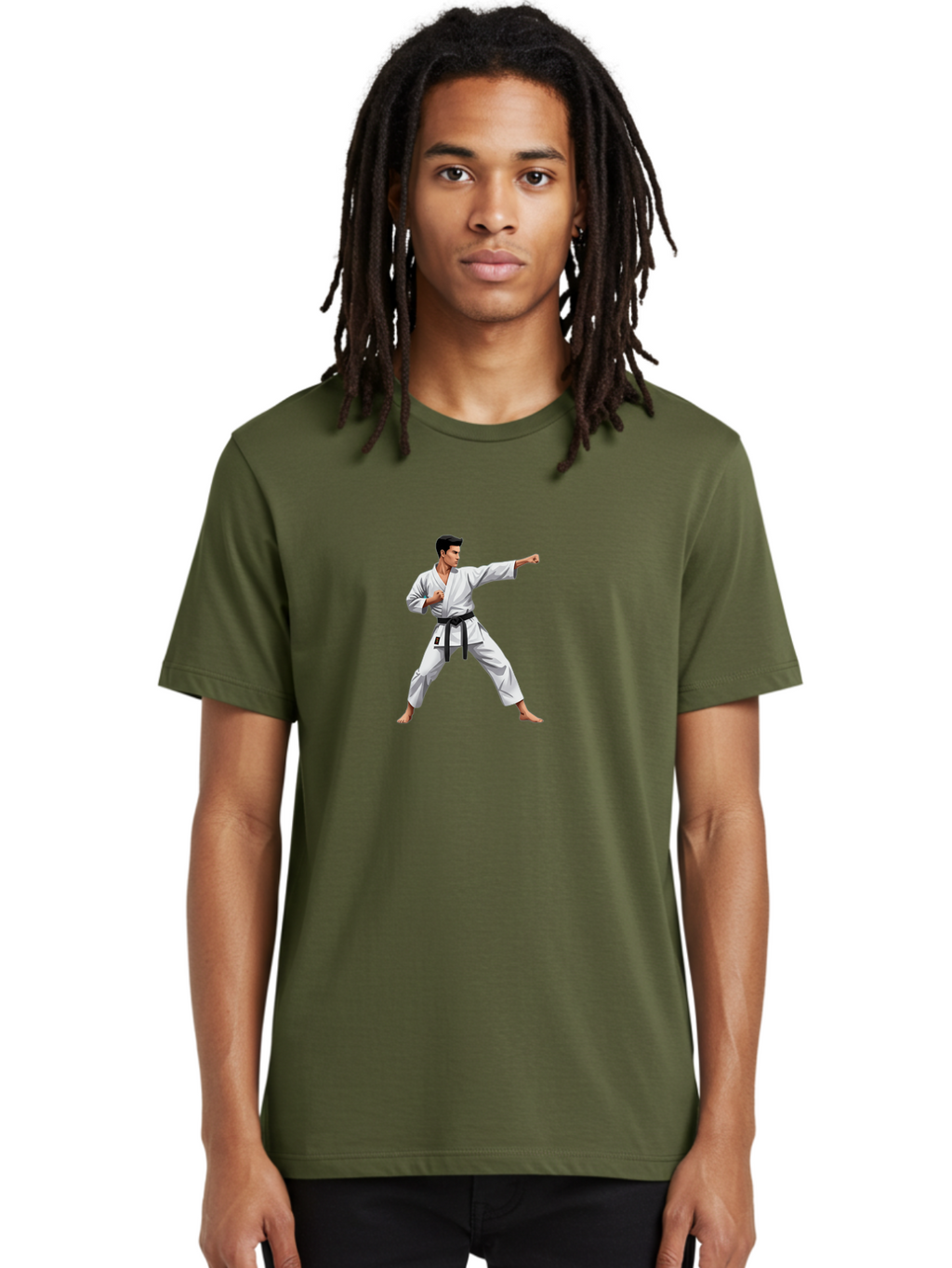 Man-In-Karate-Pose Men'S Graphic Tee, 100% Cotton, Comfortable Casual Summer Wear, Machine Washable, Vintage Camera, Old Camera, Antique Camera, Black Camera, Classic Photography, Photography Equipment, Nostalgic Device, Film Camera, Bag745