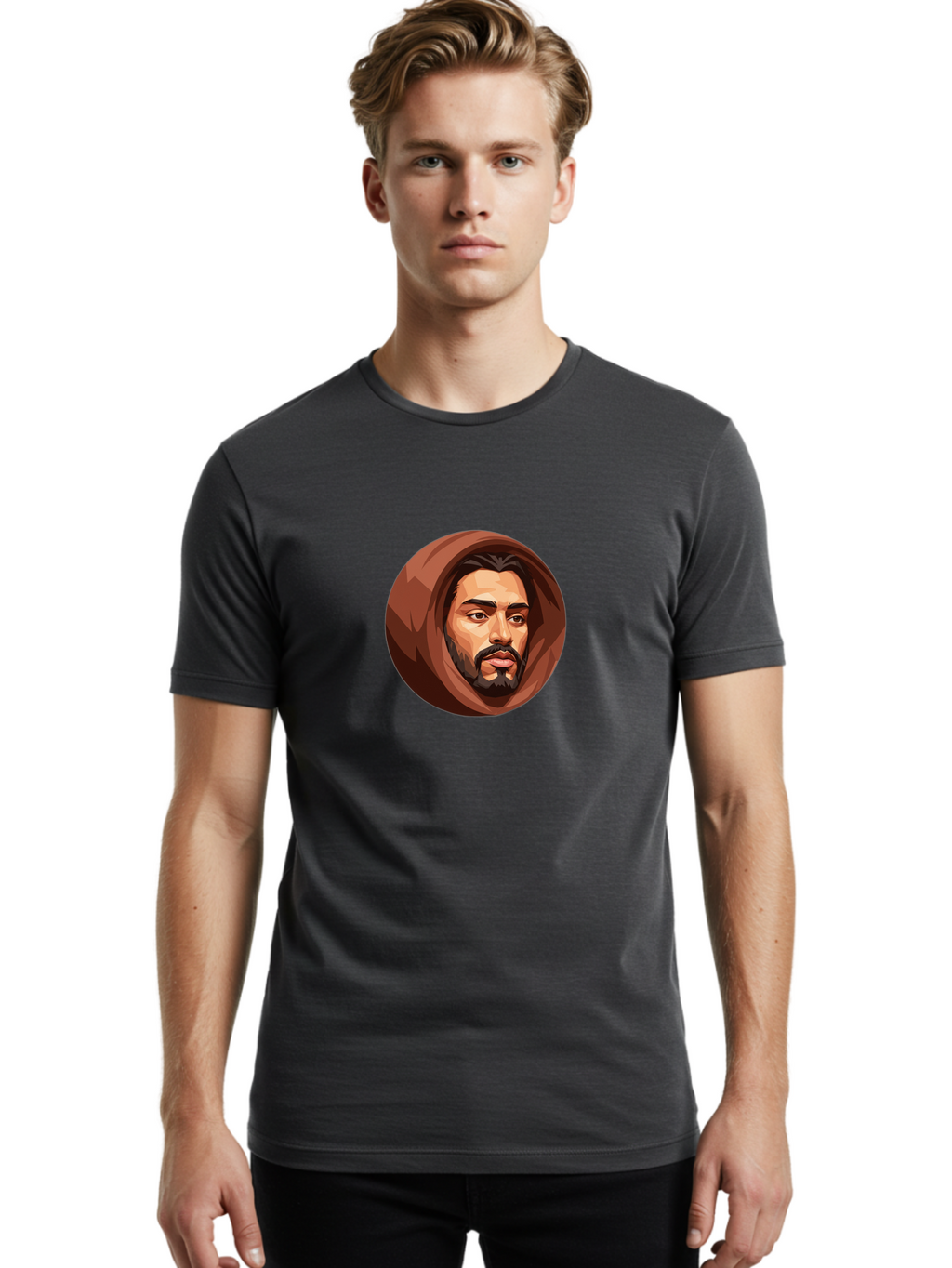 Man-With-Beard Men'S Graphic Tee, 100% Cotton, Comfortable Casual Summer Wear, Machine Washable, Vintage Camera, Old Camera, Antique Camera, Black Camera, Classic Photography, Photography Equipment, Nostalgic Device, Film Camera, Camera Art Bag750