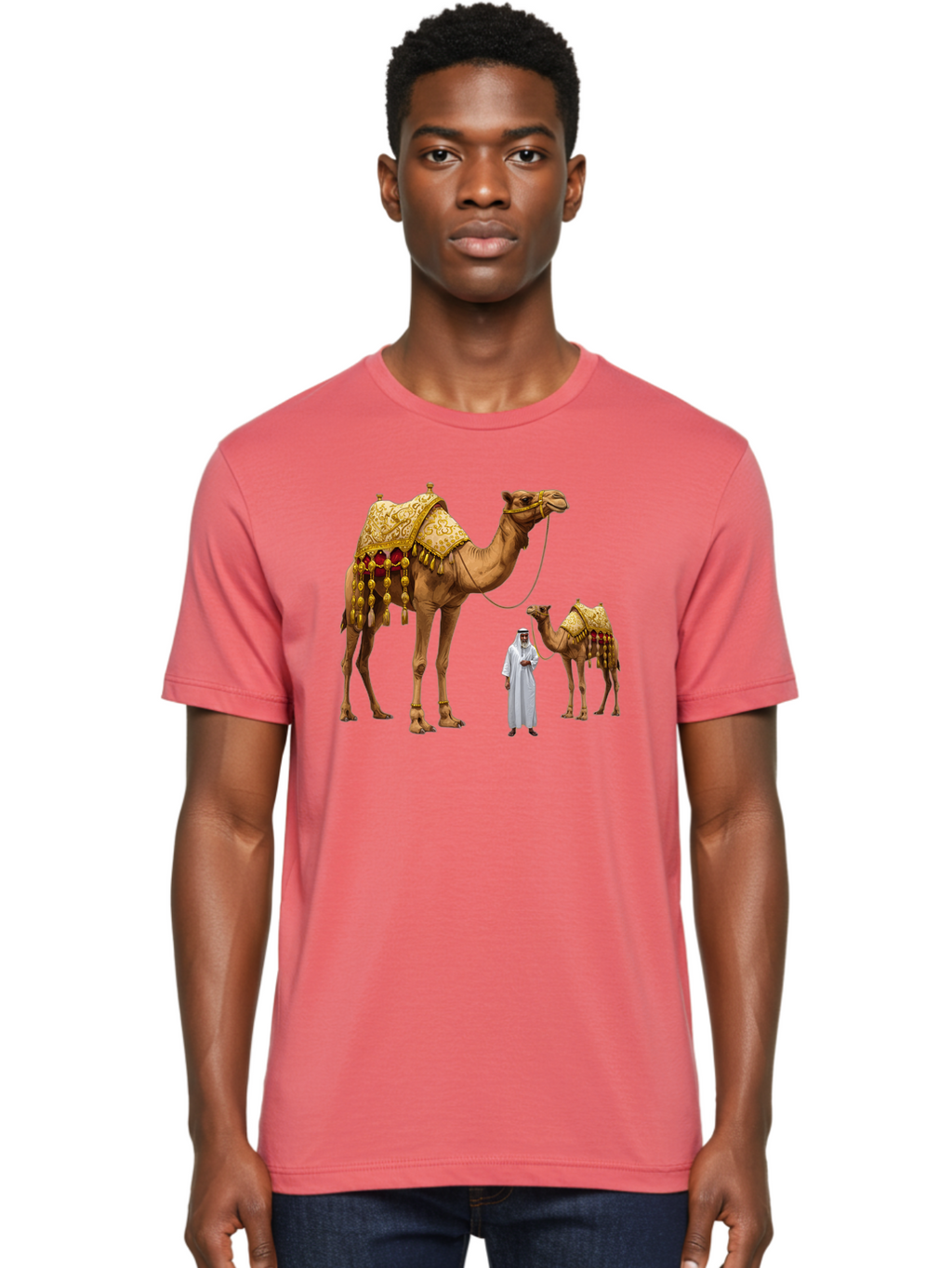 Man-With-Camels Men'S Graphic Tee, 100% Cotton, Comfortable Casual Summer Wear, Machine Washable, Vintage Camera, Old Camera, Antique Camera, Black Camera, Classic Photography, Photography Equipment, Nostalgic Device, Film Camera, Camera Art Bag751