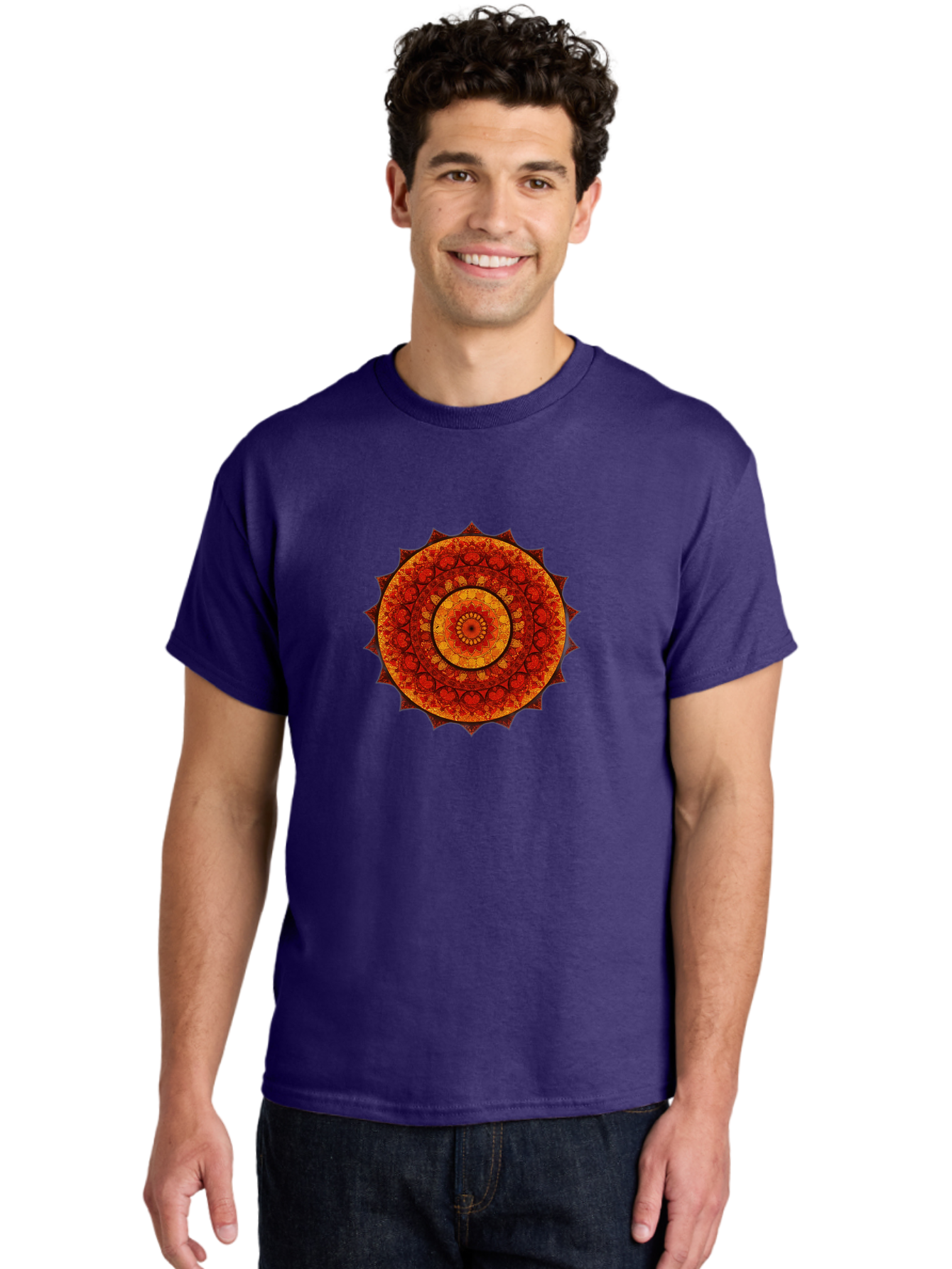 Mandala-1 Men'S Graphic Tee, 100% Cotton, Comfortable Casual Summer Wear, Machine Washable, Vintage Camera, Old Camera, Antique Camera, Black Camera, Classic Photography, Photography Equipment, Nostalgic Device, Film Camera, Camera Art Bag753