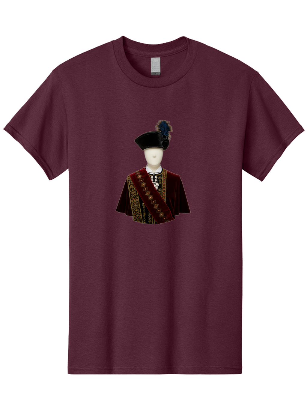 Mannequin-In-Sash-Coat-And-Hat Men'S Graphic Tee, 100% Cotton, Comfortable Casual Summer Wear, Machine Washable, Vintage Camera, Old Camera, Antique Camera, Black Camera, Classic Photography, Photography Equipment, Nostalgic Device, Bag759