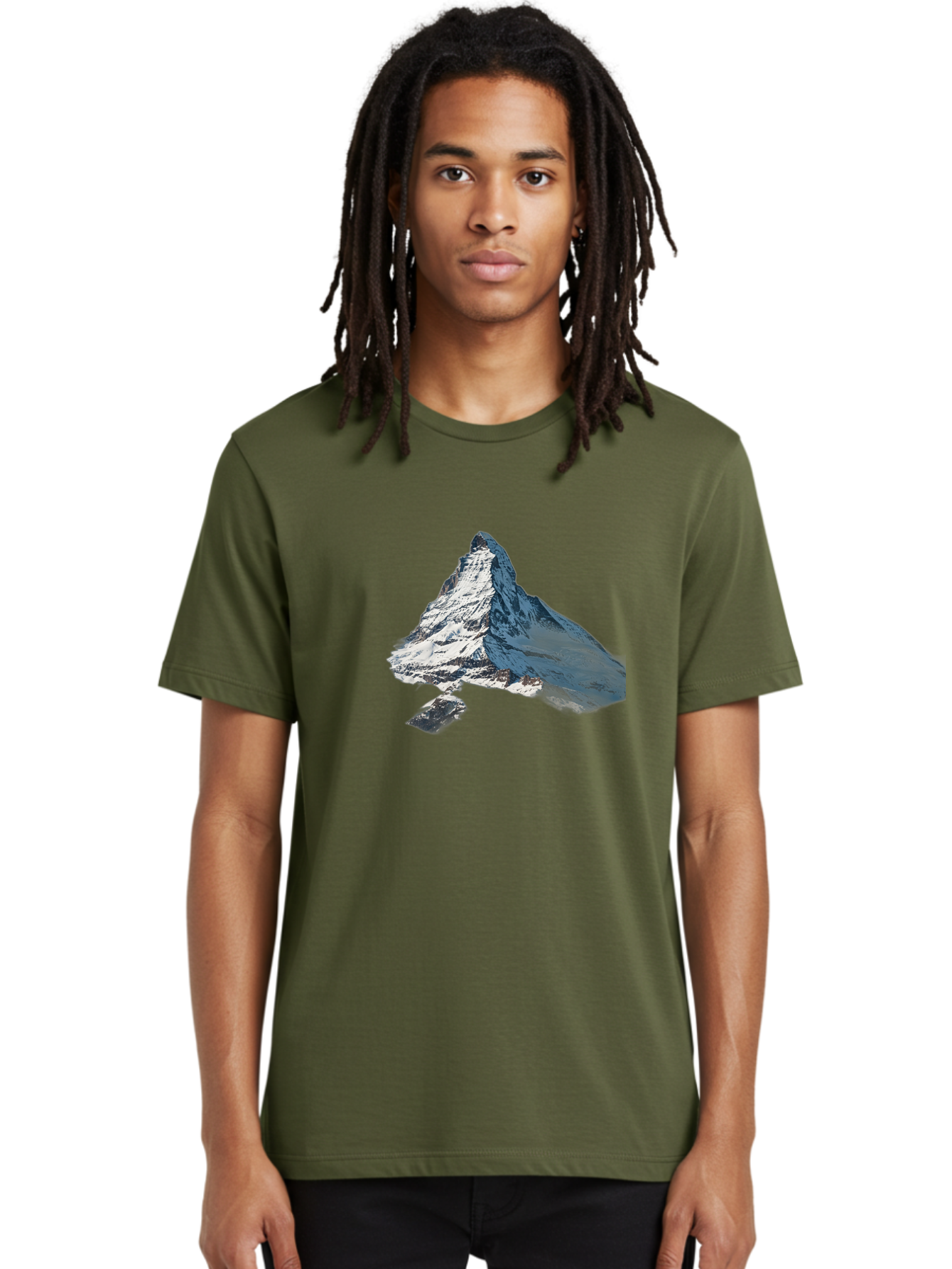 Matterhorn-1 Men'S Graphic Tee, 100% Cotton, Comfortable Casual Summer Wear, Machine Washable, Vintage Camera, Old Camera, Antique Camera, Black Camera, Classic Photography, Photography Equipment, Nostalgic Device, Film Camera, Camera Art Bag762