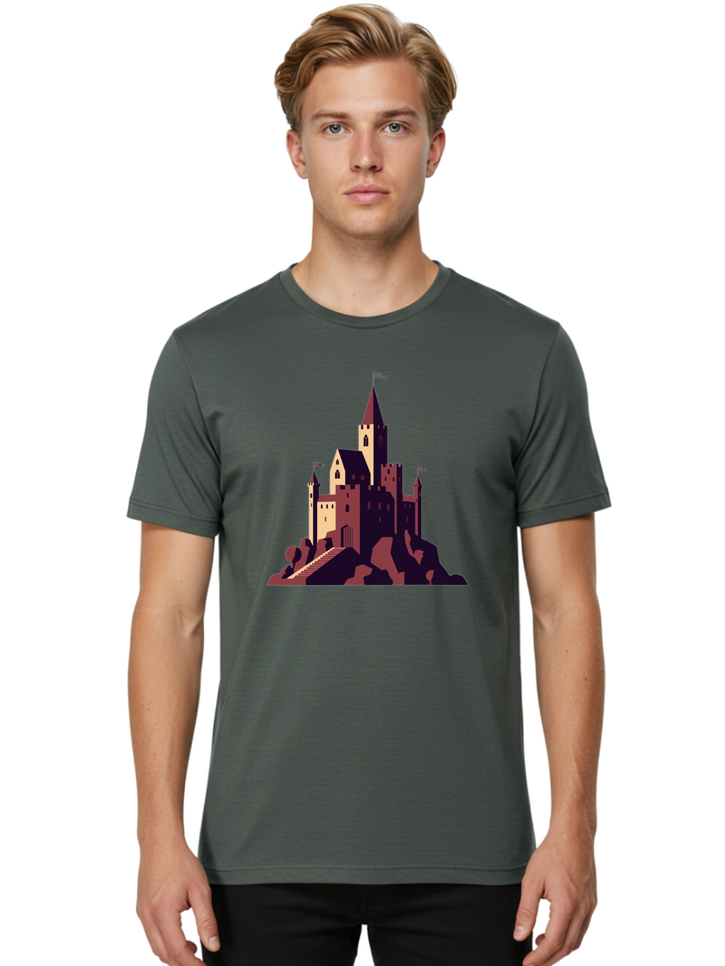 Medieval-Castle Men'S Graphic Tee, 100% Cotton, Comfortable Casual Summer Wear, Machine Washable, Vintage Camera, Old Camera, Antique Camera, Black Camera, Classic Photography, Photography Equipment, Nostalgic Device, Film Camera, Camera Art Bag765
