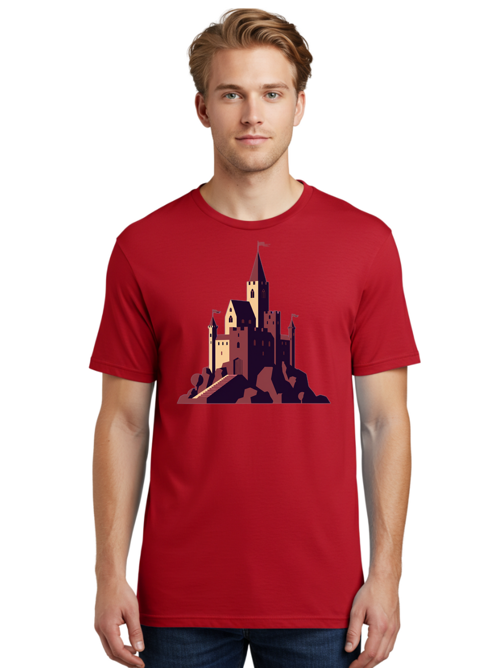 Medieval-Castle Men'S Graphic Tee, 100% Cotton, Comfortable Casual Summer Wear, Machine Washable, Vintage Camera, Old Camera, Antique Camera, Black Camera, Classic Photography, Photography Equipment, Nostalgic Device, Film Camera, Camera Art Bag765