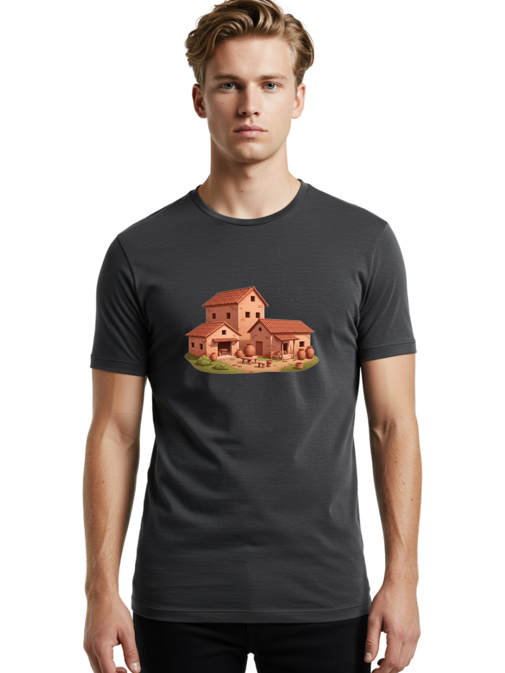 Medieval-House Men'S Graphic Tee, 100% Cotton, Comfortable Casual Summer Wear, Machine Washable, Vintage Camera, Old Camera, Antique Camera, Black Camera, Classic Photography, Photography Equipment, Nostalgic Device, Film Camera, Camera Art Bag766