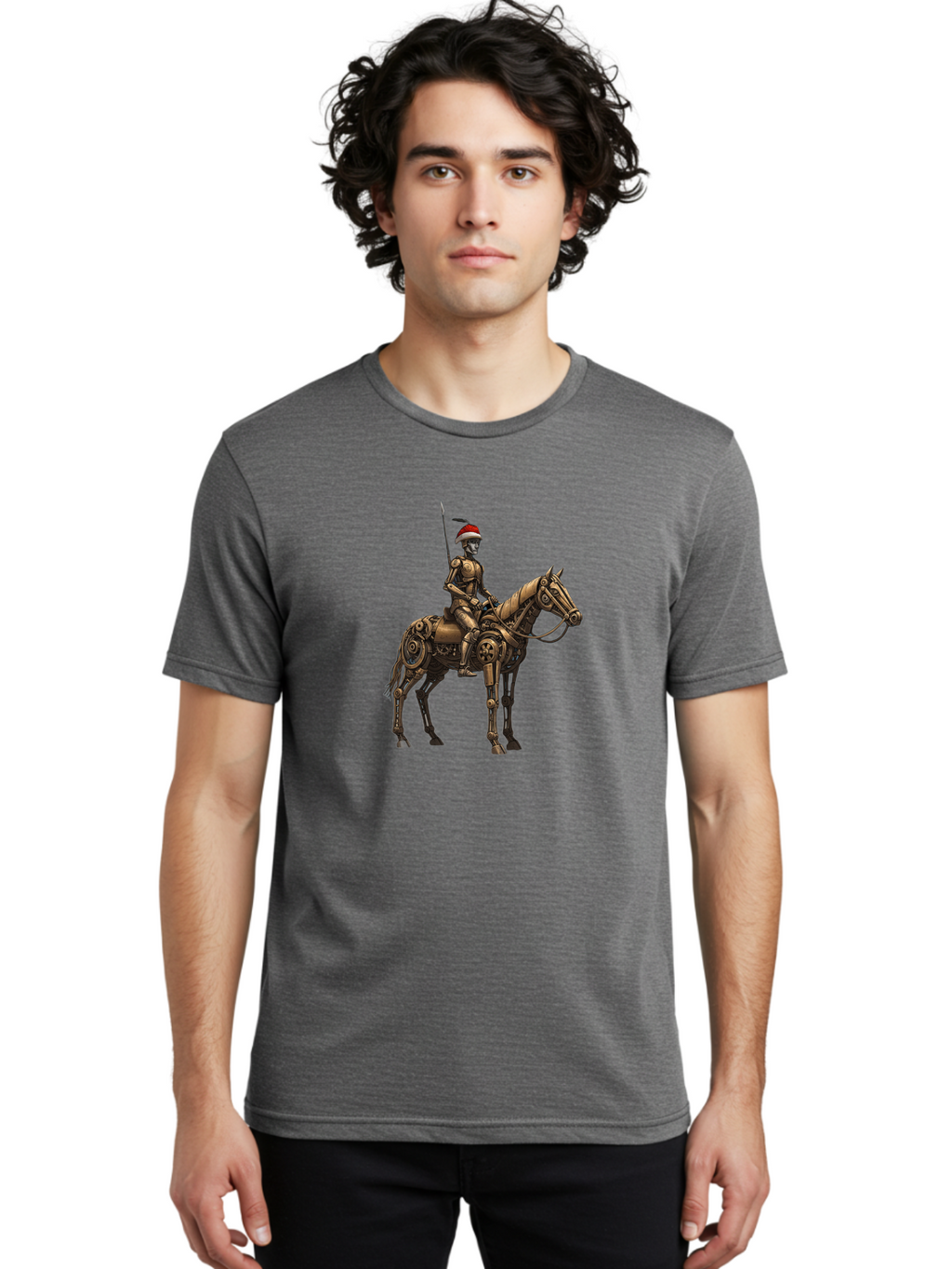 Medieval-Knight-Robot Men'S Graphic Tee, 100% Cotton, Comfortable Casual Summer Wear, Machine Washable, Vintage Camera, Old Camera, Antique Camera, Black Camera, Classic Photography, Photography Equipment, Nostalgic Device, Film Camera, Bag767