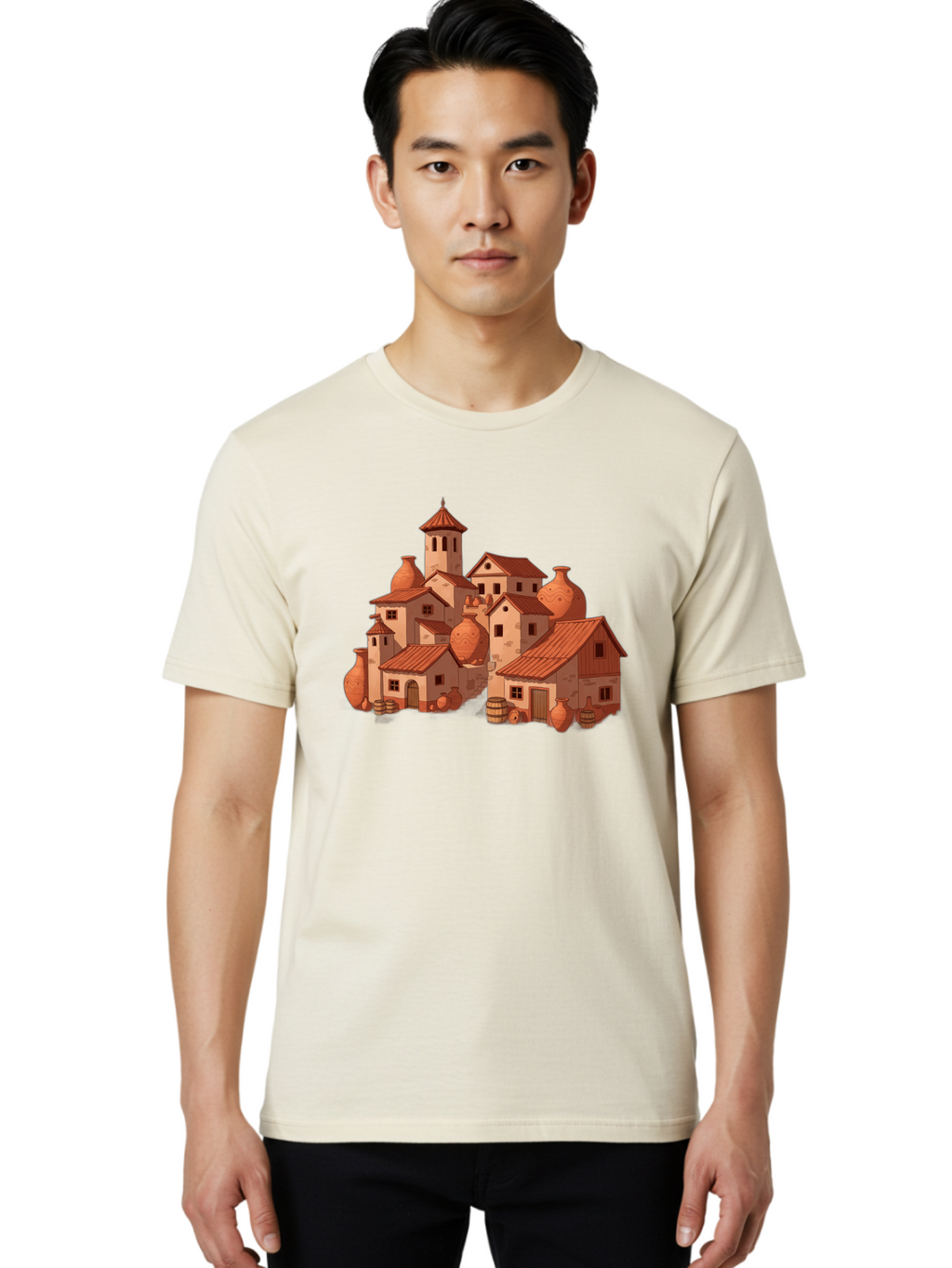 Medieval-Village Men'S Graphic Tee, 100% Cotton, Comfortable Casual Summer Wear, Machine Washable, Vintage Camera, Old Camera, Antique Camera, Black Camera, Classic Photography, Photography Equipment, Nostalgic Device, Film Camera, Camera Art Bag769