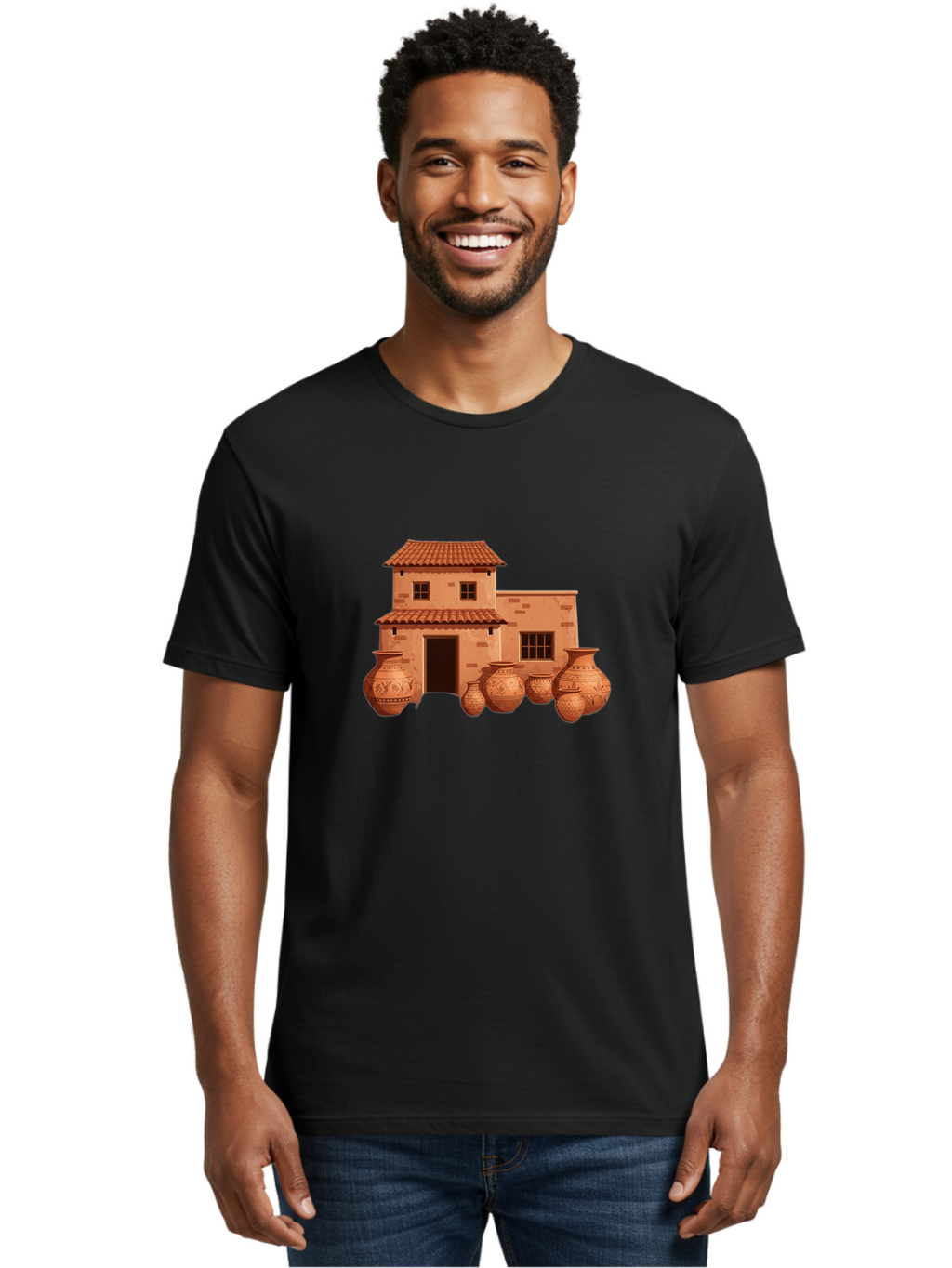 Mediterranean-House Men'S Graphic Tee, 100% Cotton, Comfortable Casual Summer Wear, Machine Washable, Vintage Camera, Old Camera, Antique Camera, Black Camera, Classic Photography, Photography Equipment, Nostalgic Device, Film Camera, Bag770
