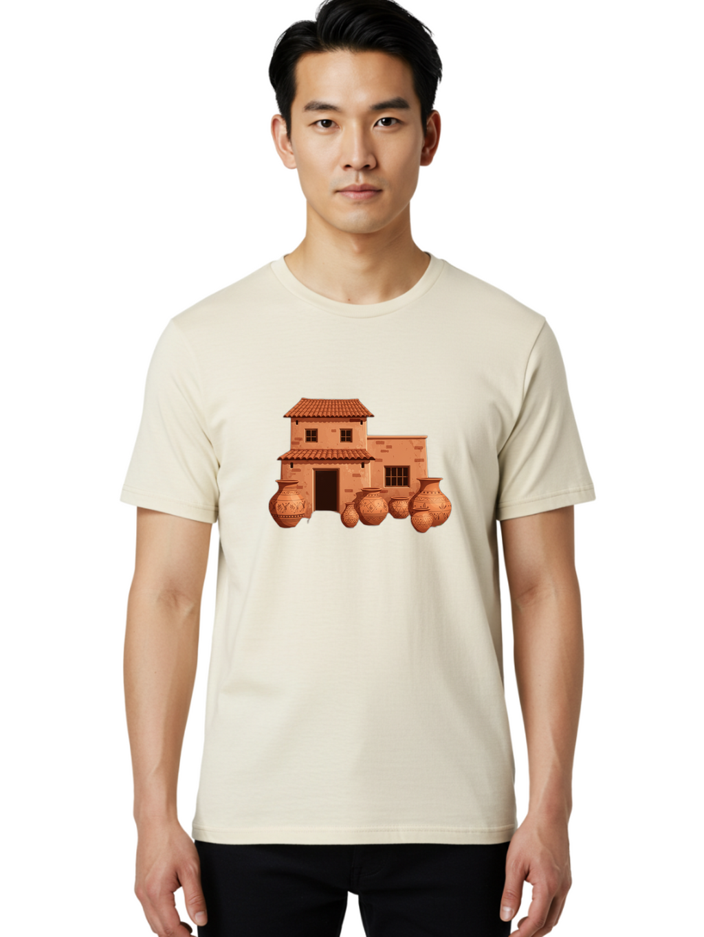 Mediterranean-House Men'S Graphic Tee, 100% Cotton, Comfortable Casual Summer Wear, Machine Washable, Vintage Camera, Old Camera, Antique Camera, Black Camera, Classic Photography, Photography Equipment, Nostalgic Device, Film Camera, Bag770