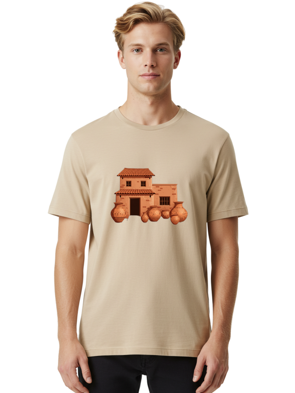 Mediterranean-House Men'S Graphic Tee, 100% Cotton, Comfortable Casual Summer Wear, Machine Washable, Vintage Camera, Old Camera, Antique Camera, Black Camera, Classic Photography, Photography Equipment, Nostalgic Device, Film Camera, Bag770