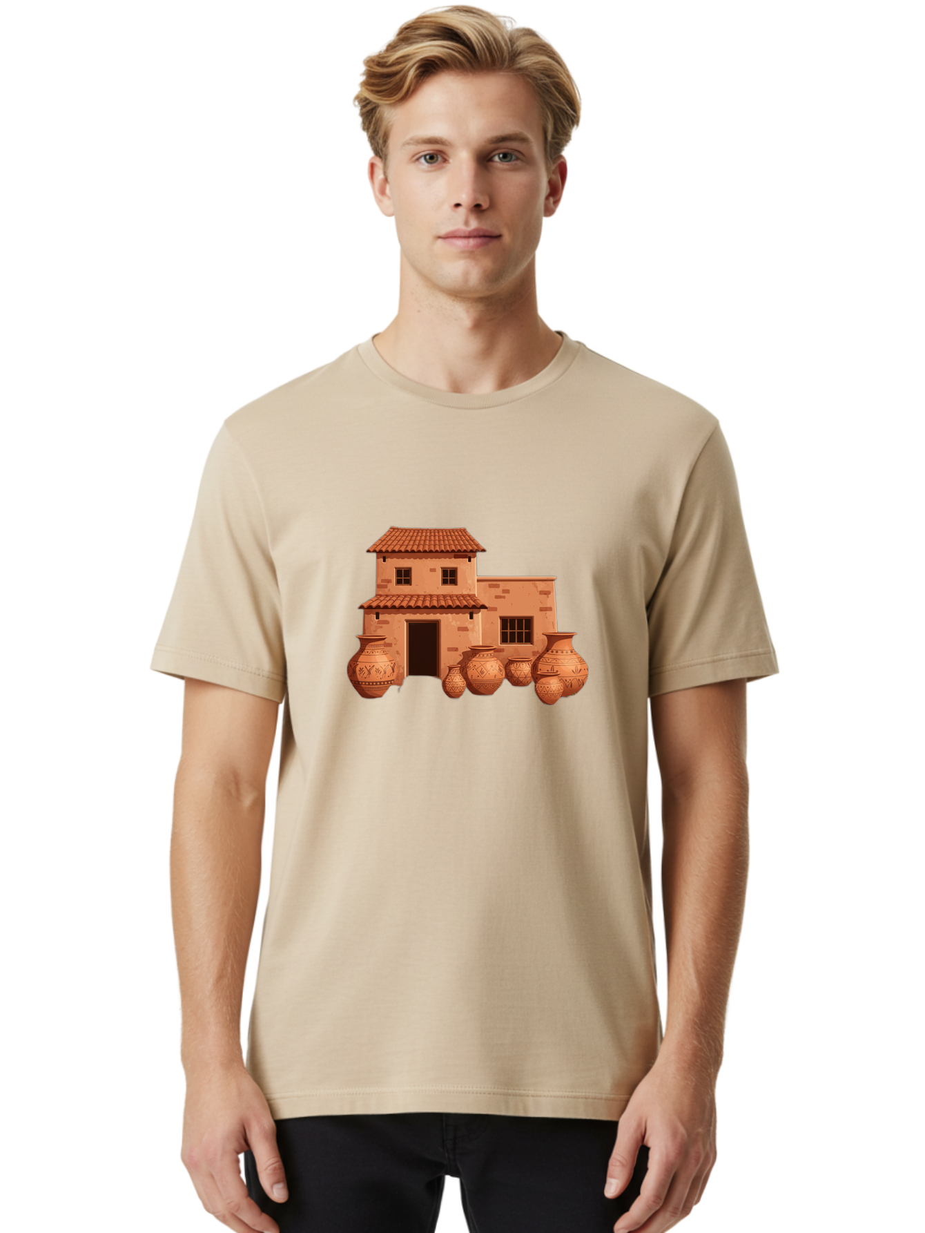 Mediterranean-House Men'S Graphic Tee, 100% Cotton, Comfortable Casual Summer Wear, Machine Washable, Vintage Camera, Old Camera, Antique Camera, Black Camera, Classic Photography, Photography Equipment, Nostalgic Device, Film Camera, Bag770