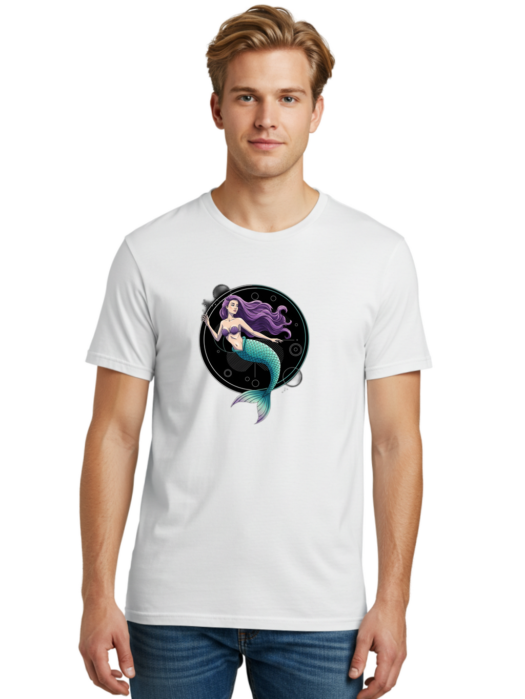 Mermaid-Astrology Men'S Graphic Tee, 100% Cotton, Comfortable Casual Summer Wear, Machine Washable, Vintage Camera, Old Camera, Antique Camera, Black Camera, Classic Photography, Photography Equipment, Nostalgic Device, Film Camera, Camera Art Bag773